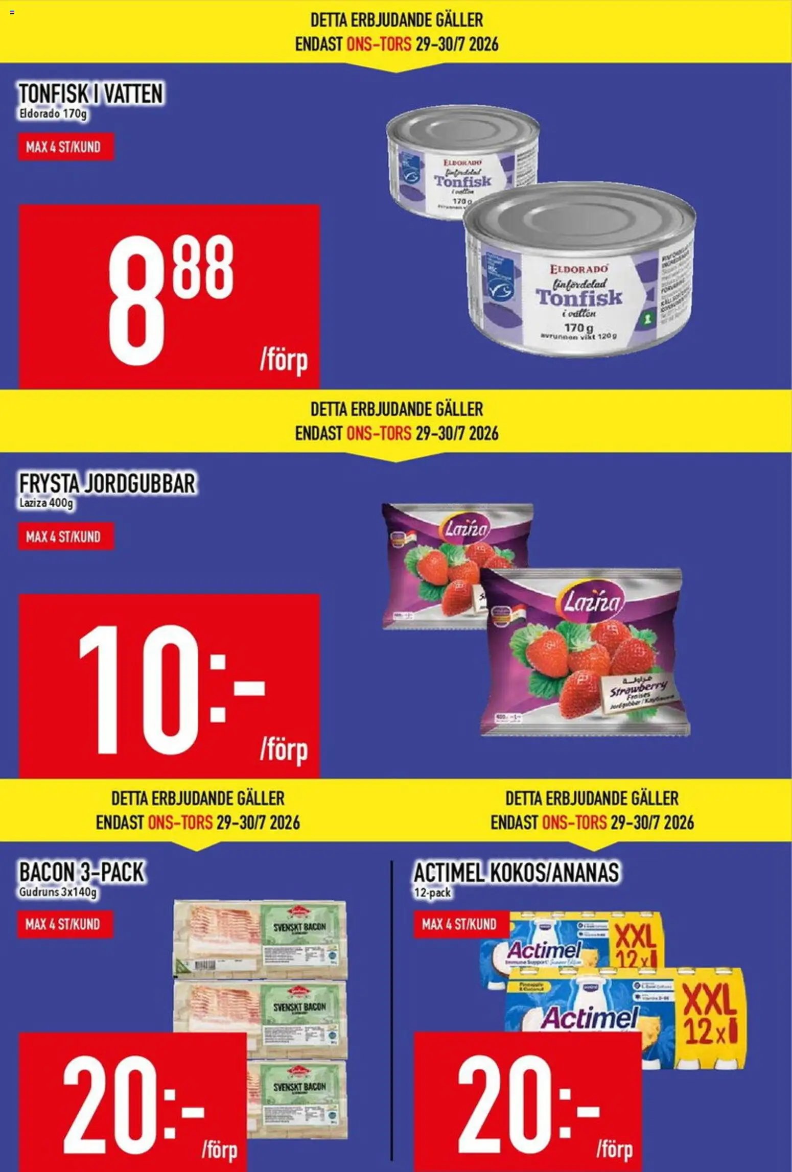 Matdax erbjudanden