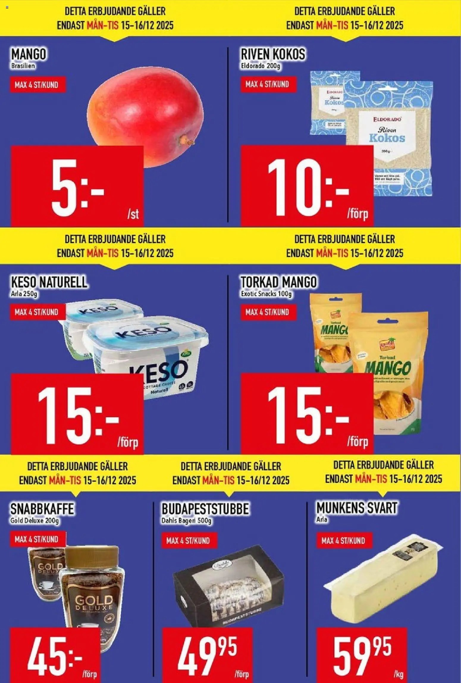 Matdax - erbjudanden