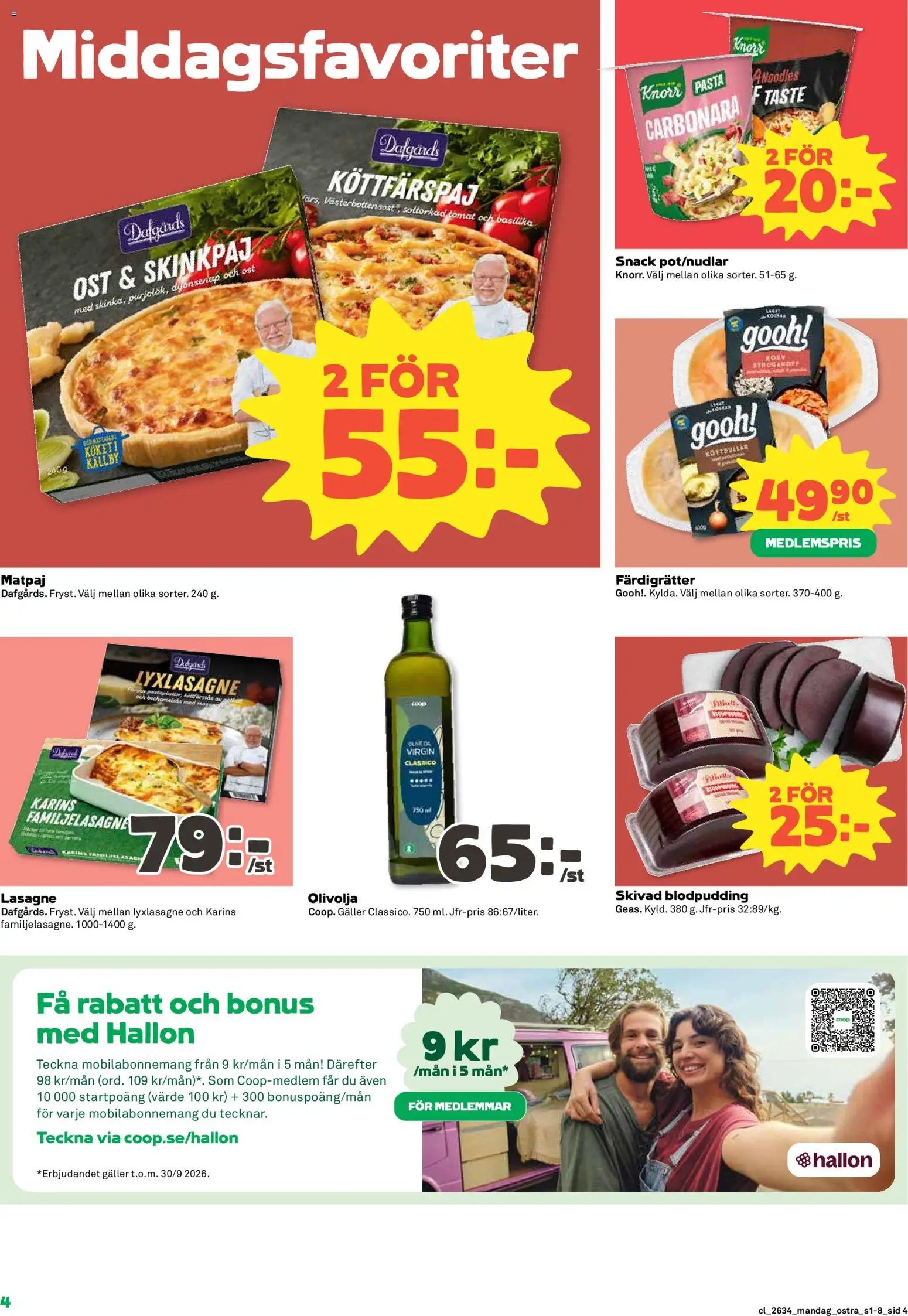 Coop Daglivs erbjudanden