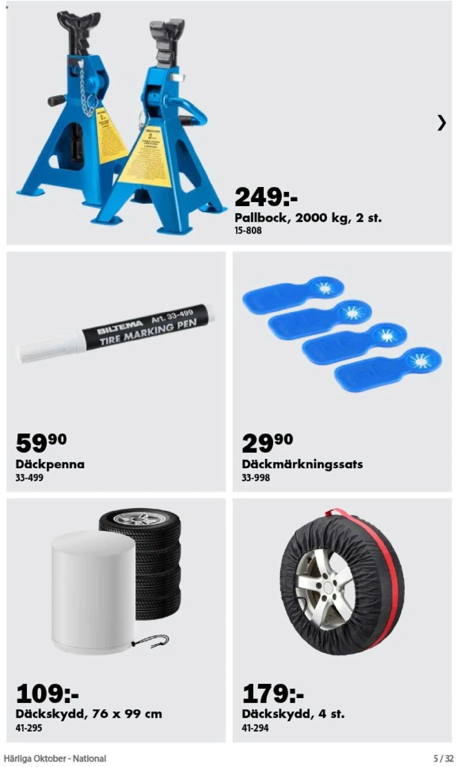 Biltema erbjudanden härliga oktober