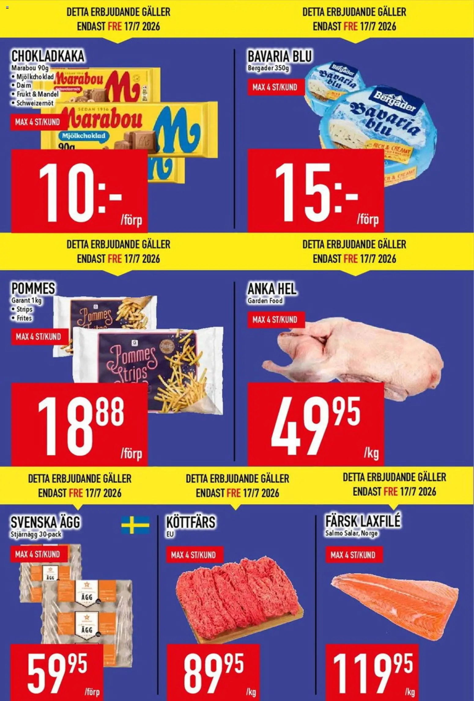 Matdax erbjudanden