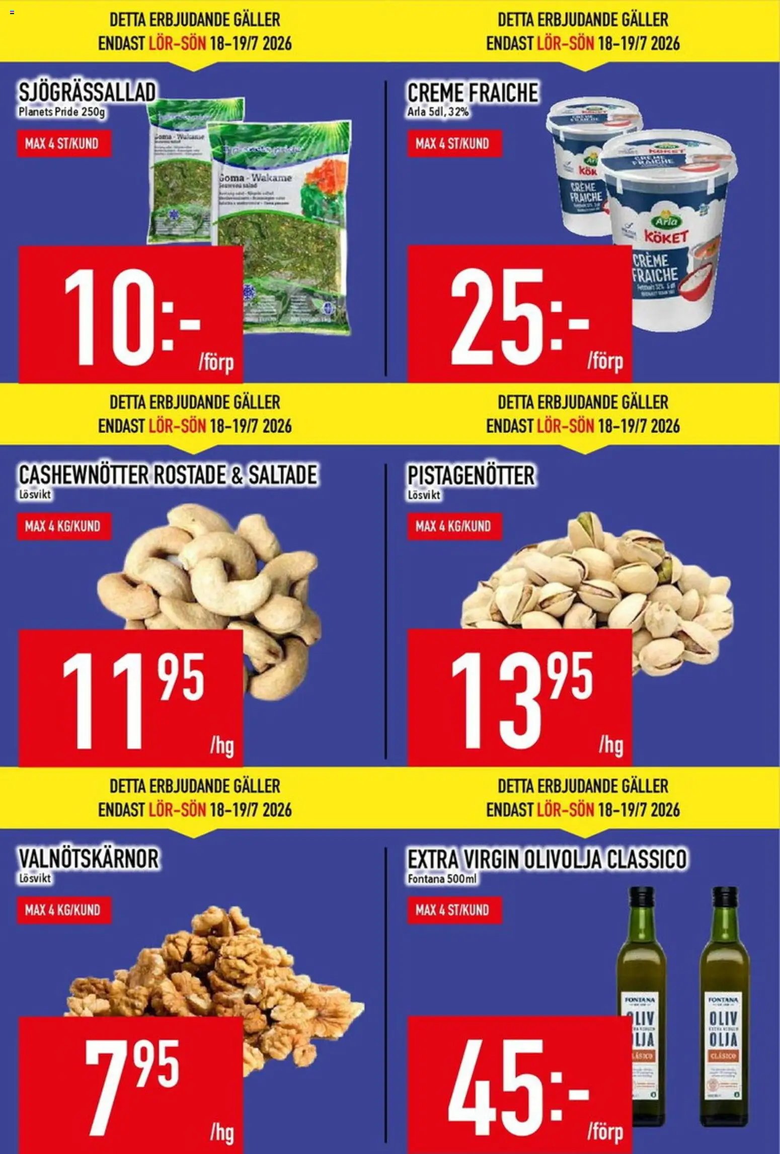 Matdax erbjudanden