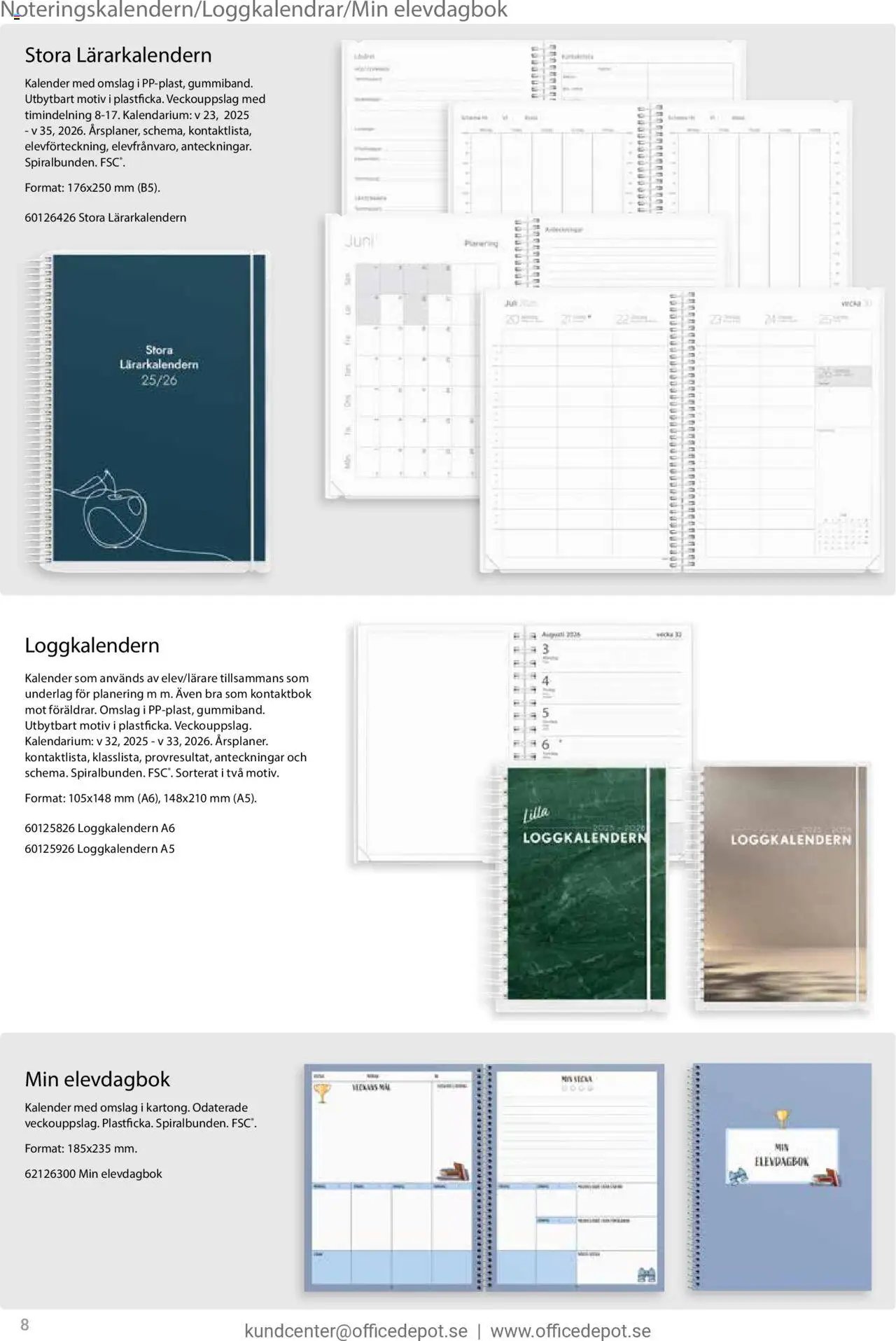 Office Depot - erbjudanden - Lärarkalendrar