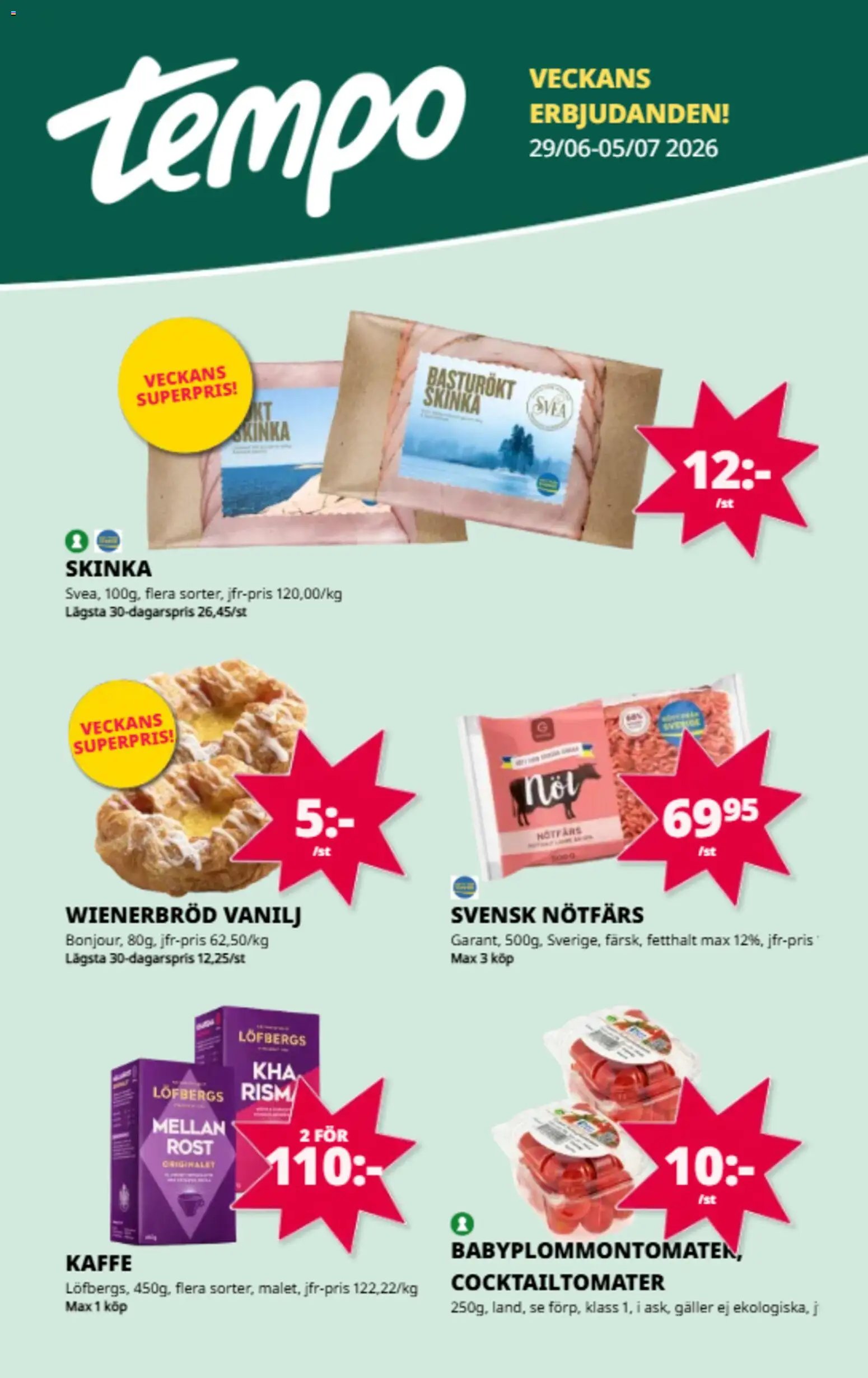 Tempo erbjudanden