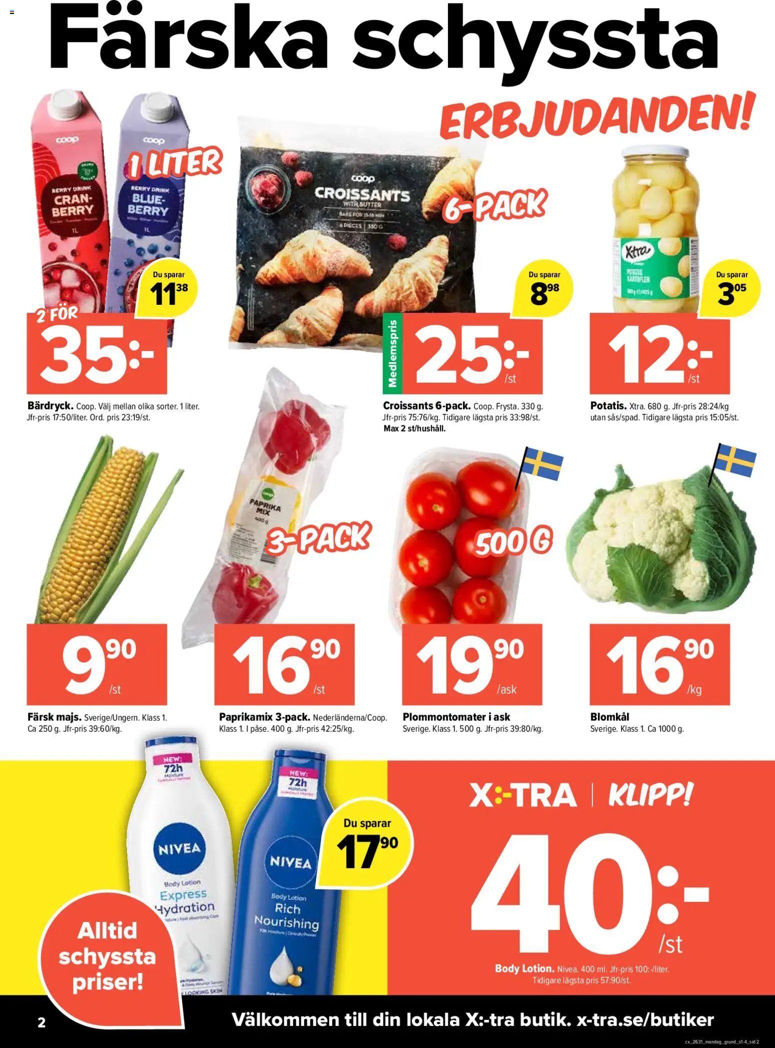 Coop X:-TRA erbjudanden