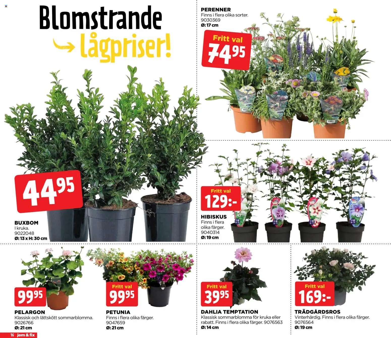 Jem & Fix erbjudanden