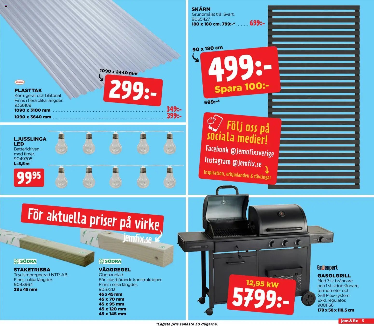 Jem & Fix erbjudanden