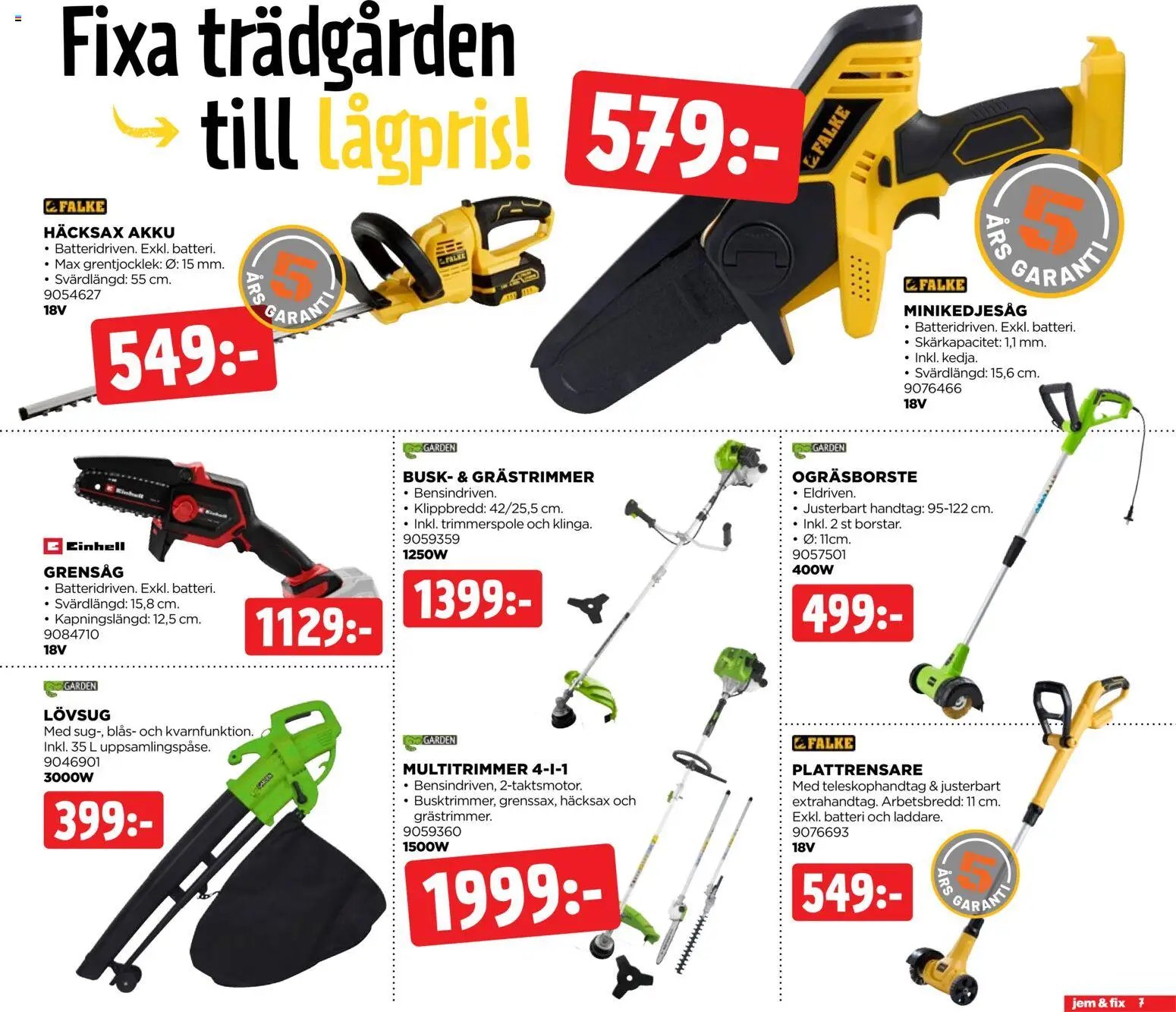 Jem & Fix erbjudanden