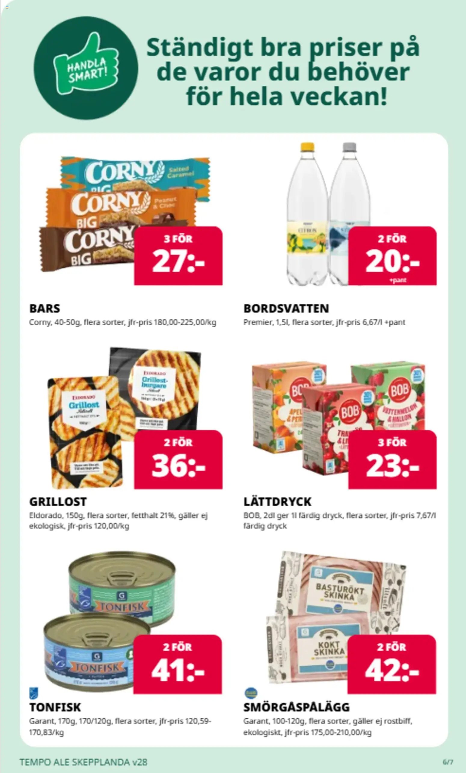 Tempo erbjudanden