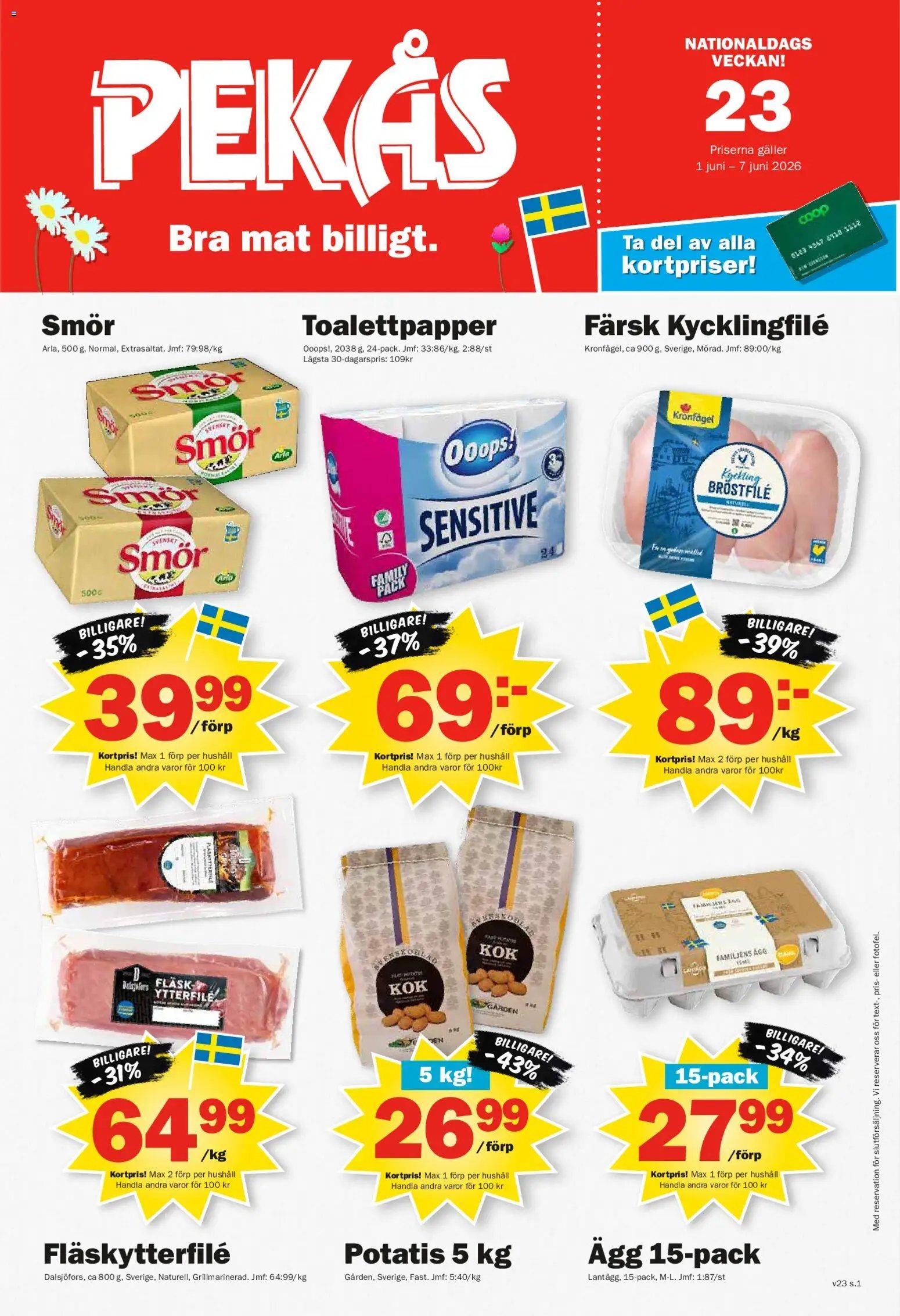 Pekås erbjudanden