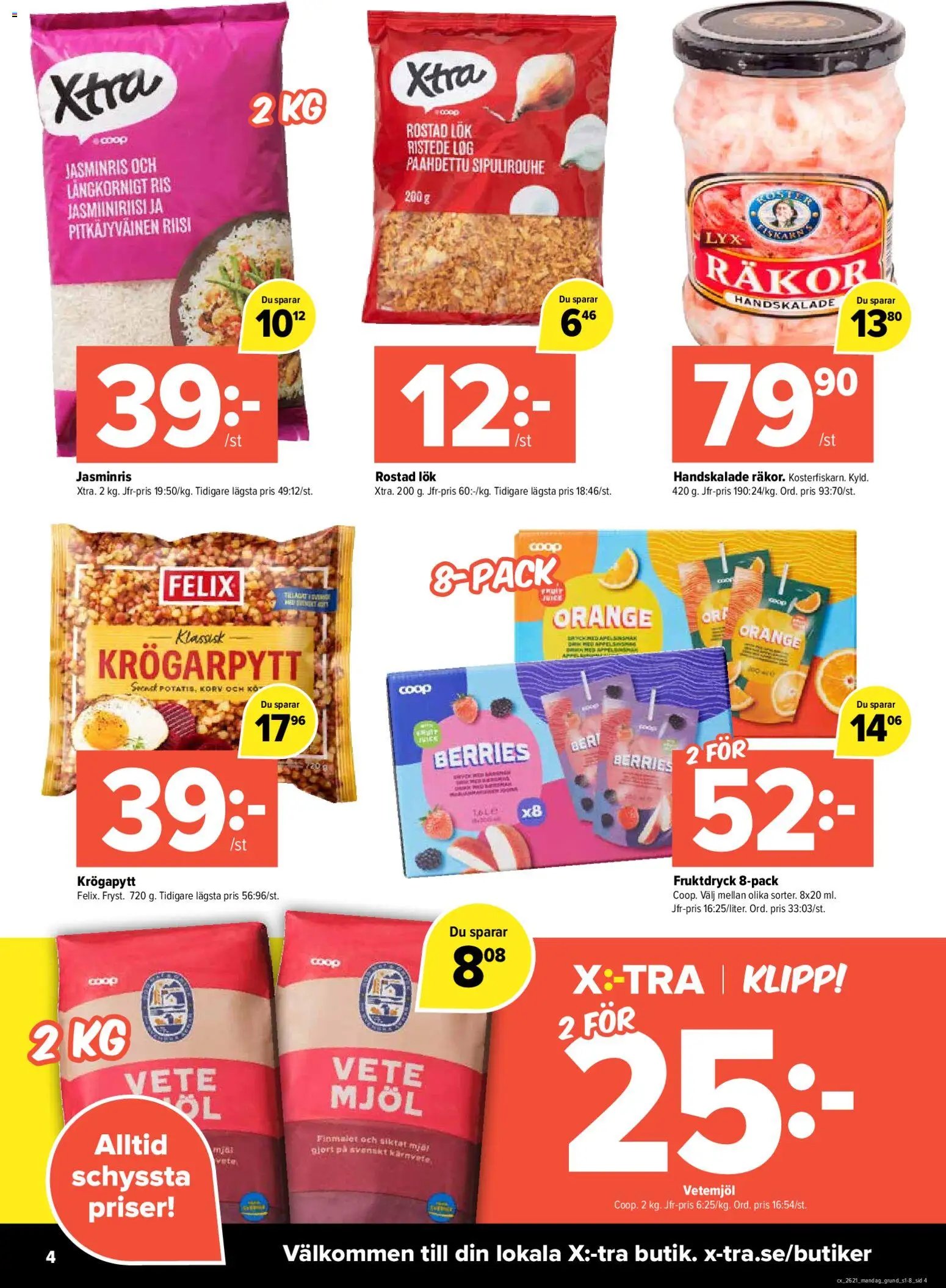 Coop X:-TRA erbjudanden