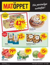 Matöppet erbjudanden