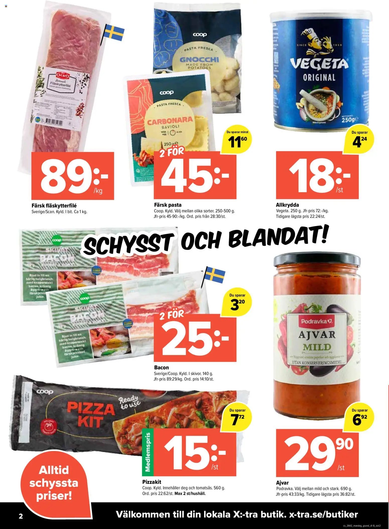 Coop X:-TRA erbjudanden