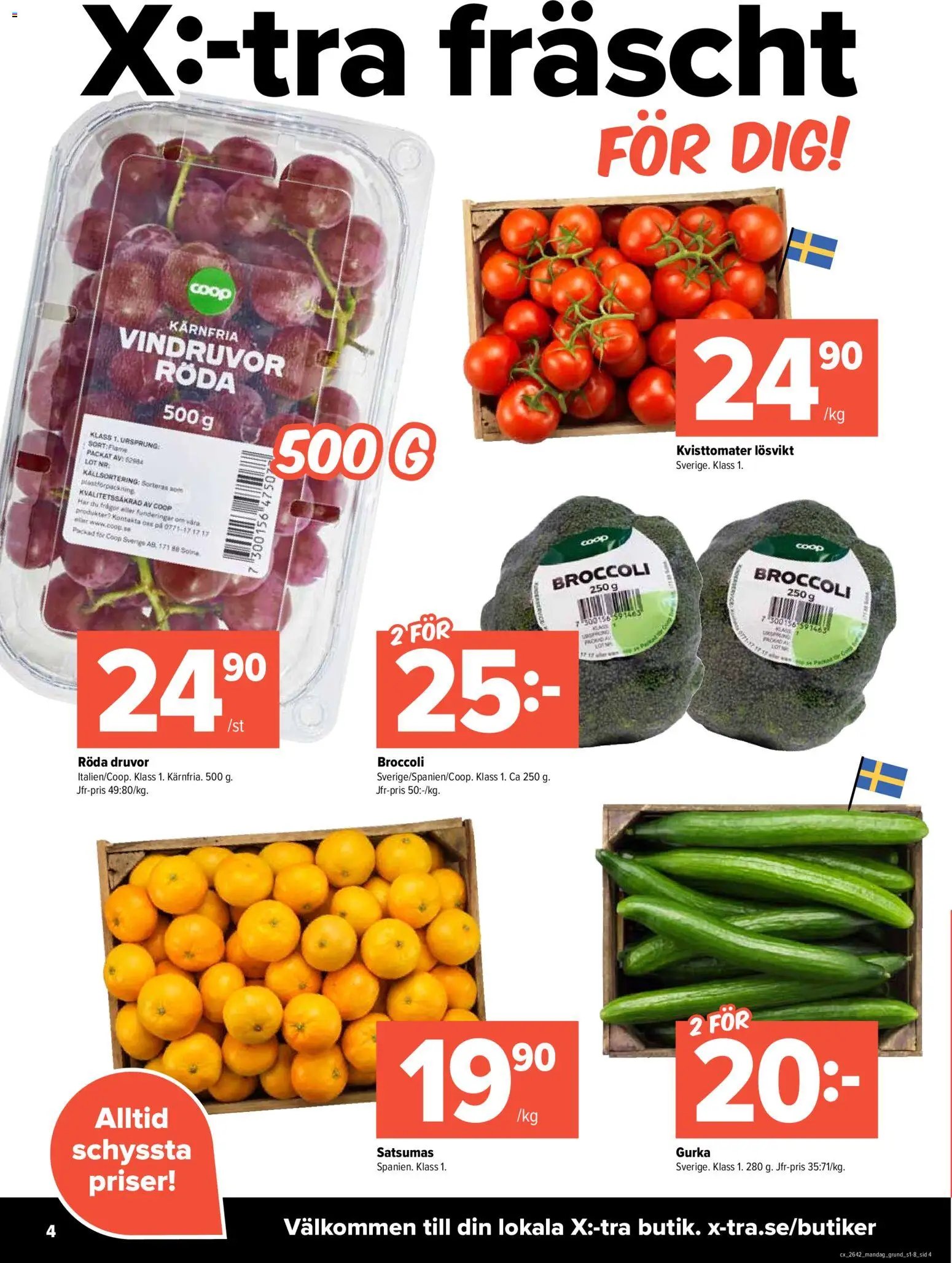 Coop X:-TRA erbjudanden
