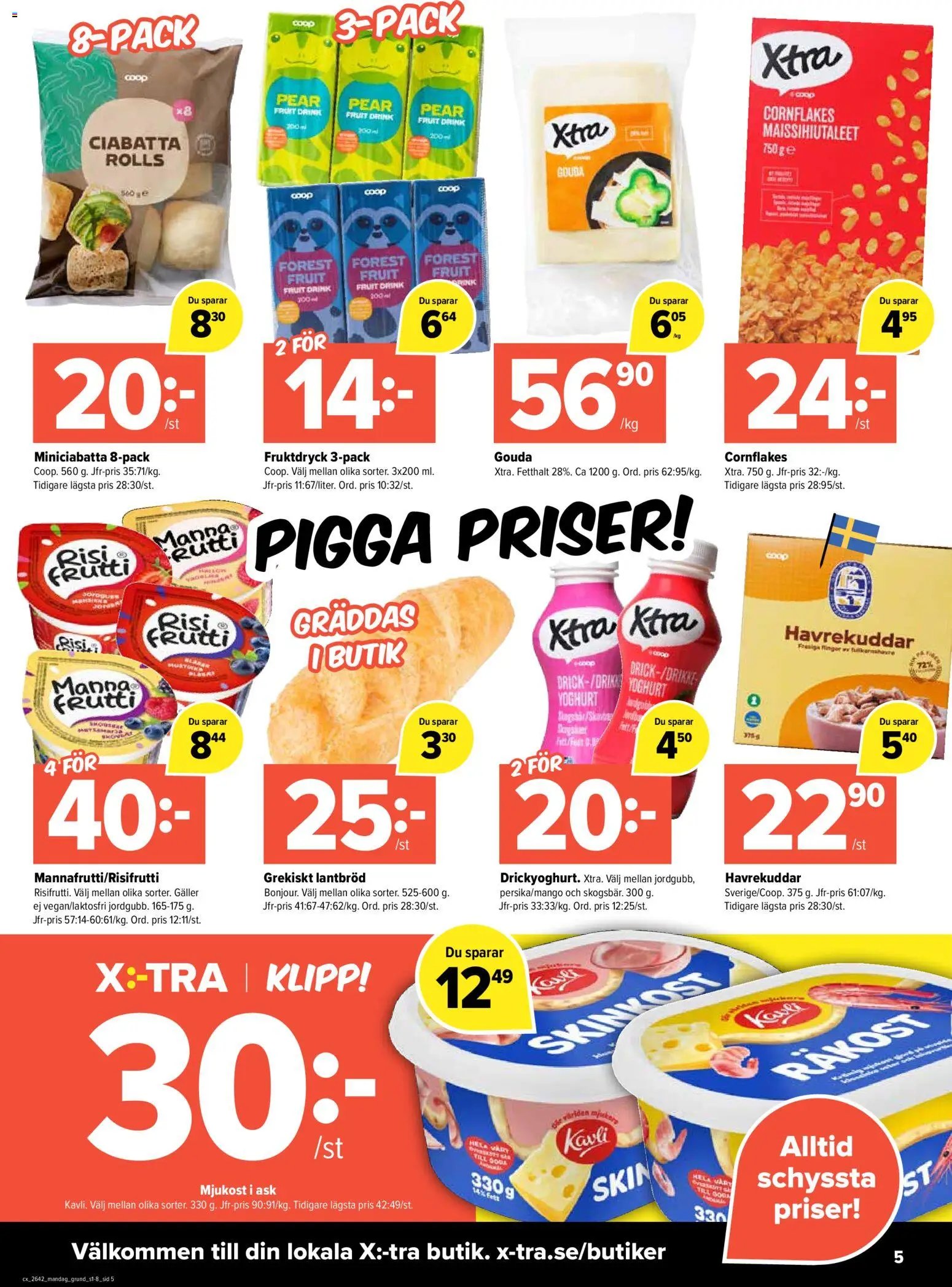 Coop X:-TRA erbjudanden