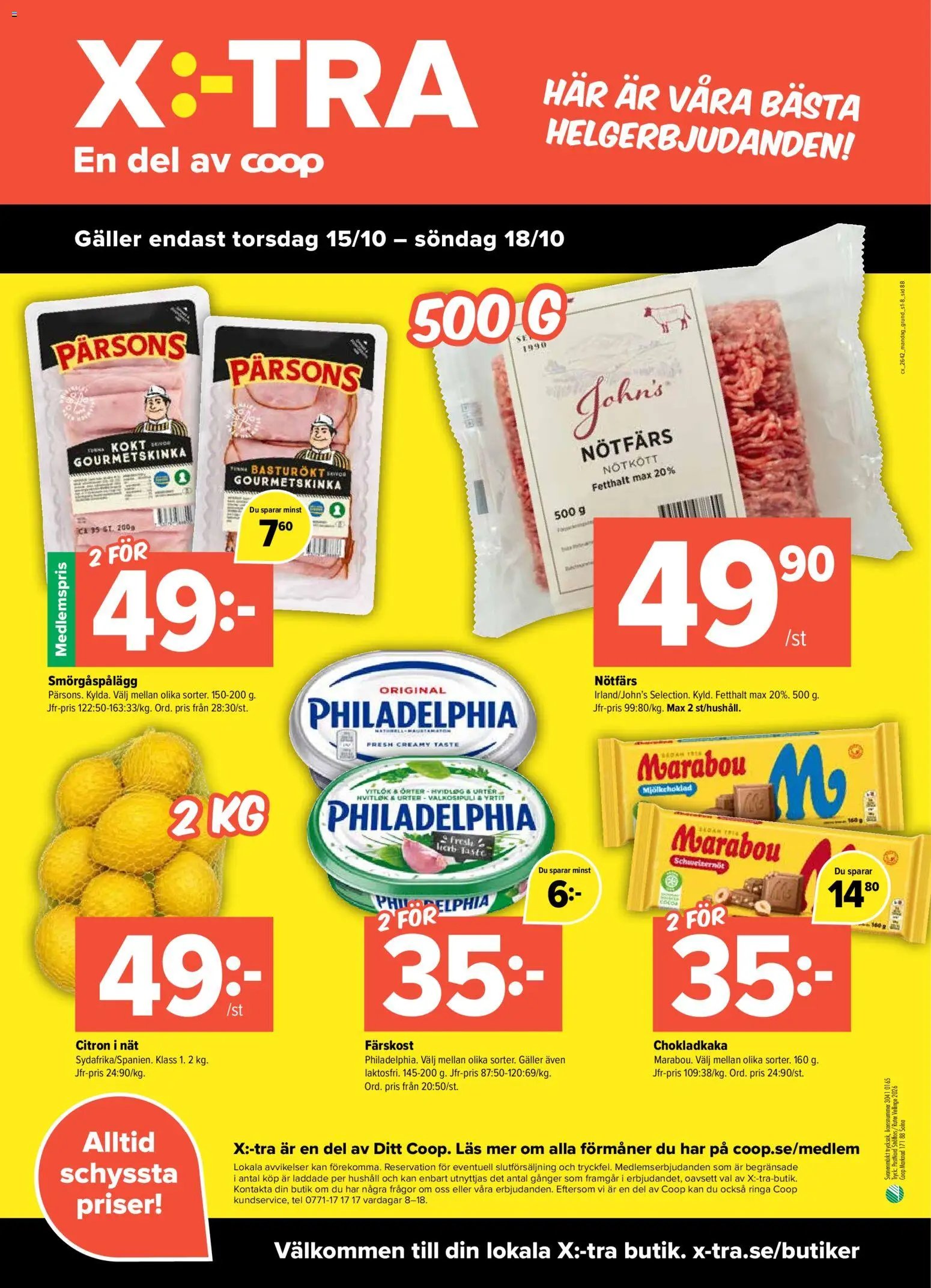 Coop X:-TRA erbjudanden