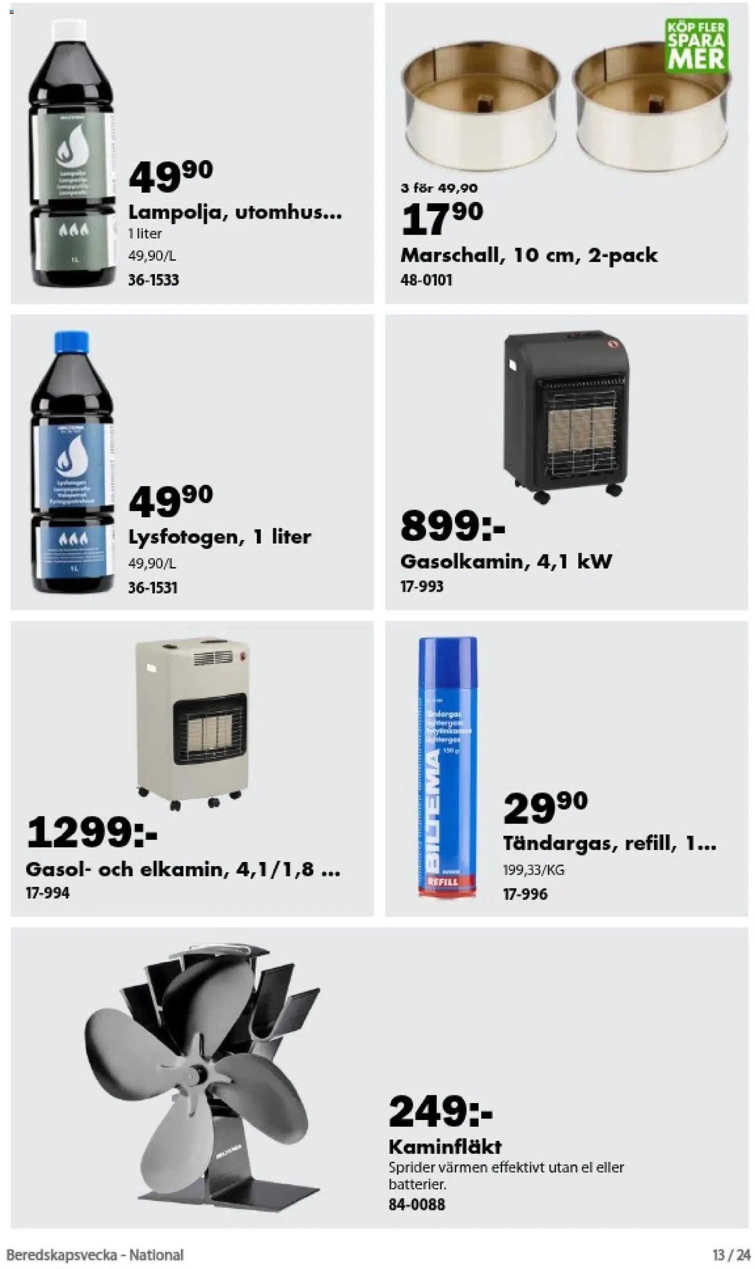 Biltema erbjudanden Beredskaps vecka