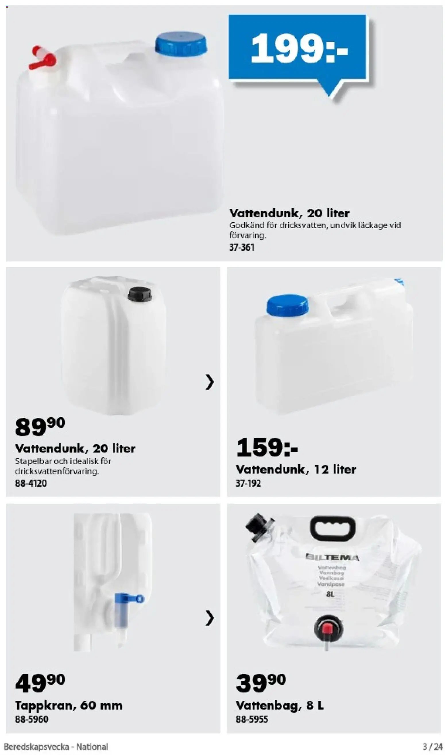 Biltema erbjudanden Beredskaps vecka