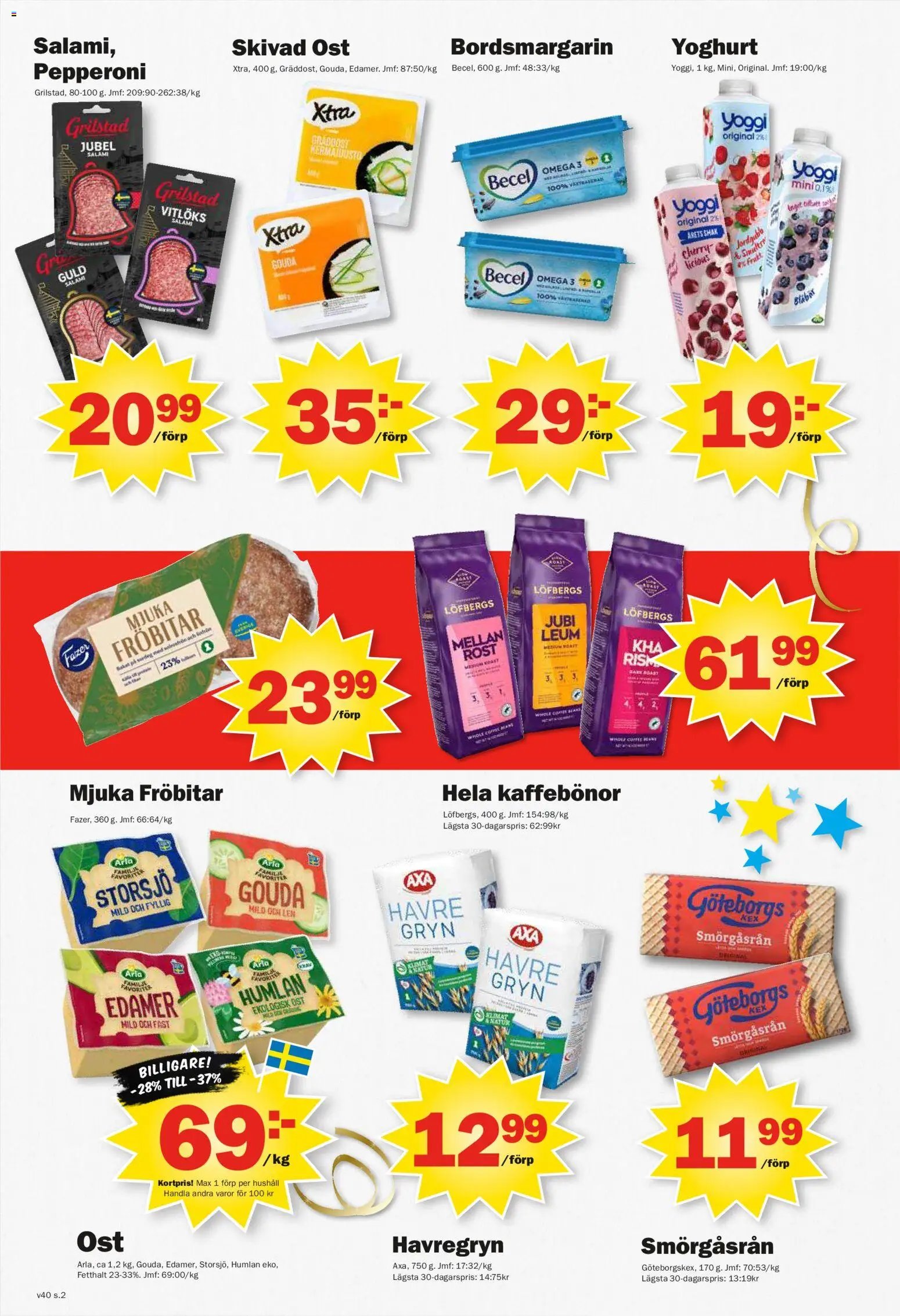 Pekås erbjudanden