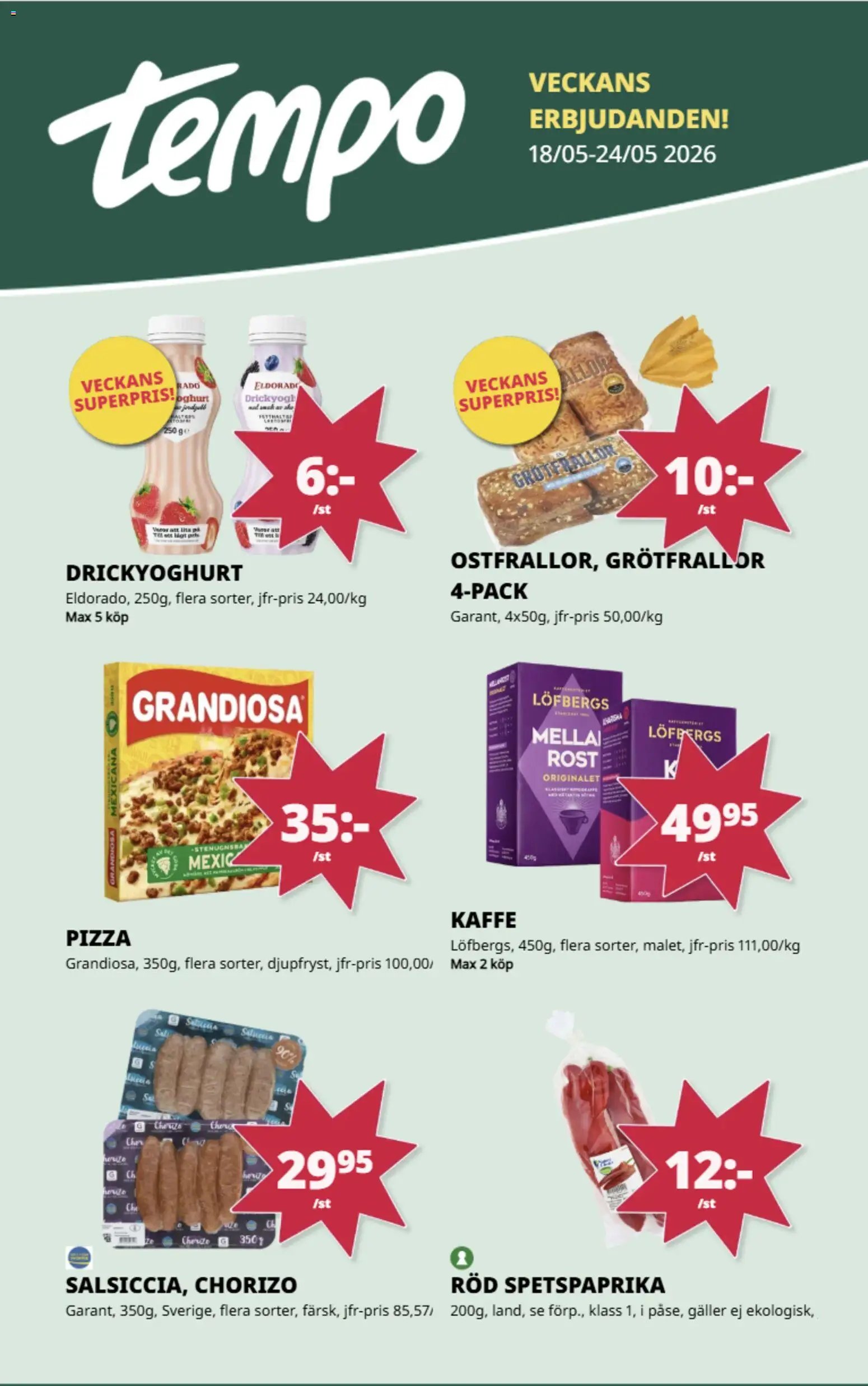 Tempo erbjudanden