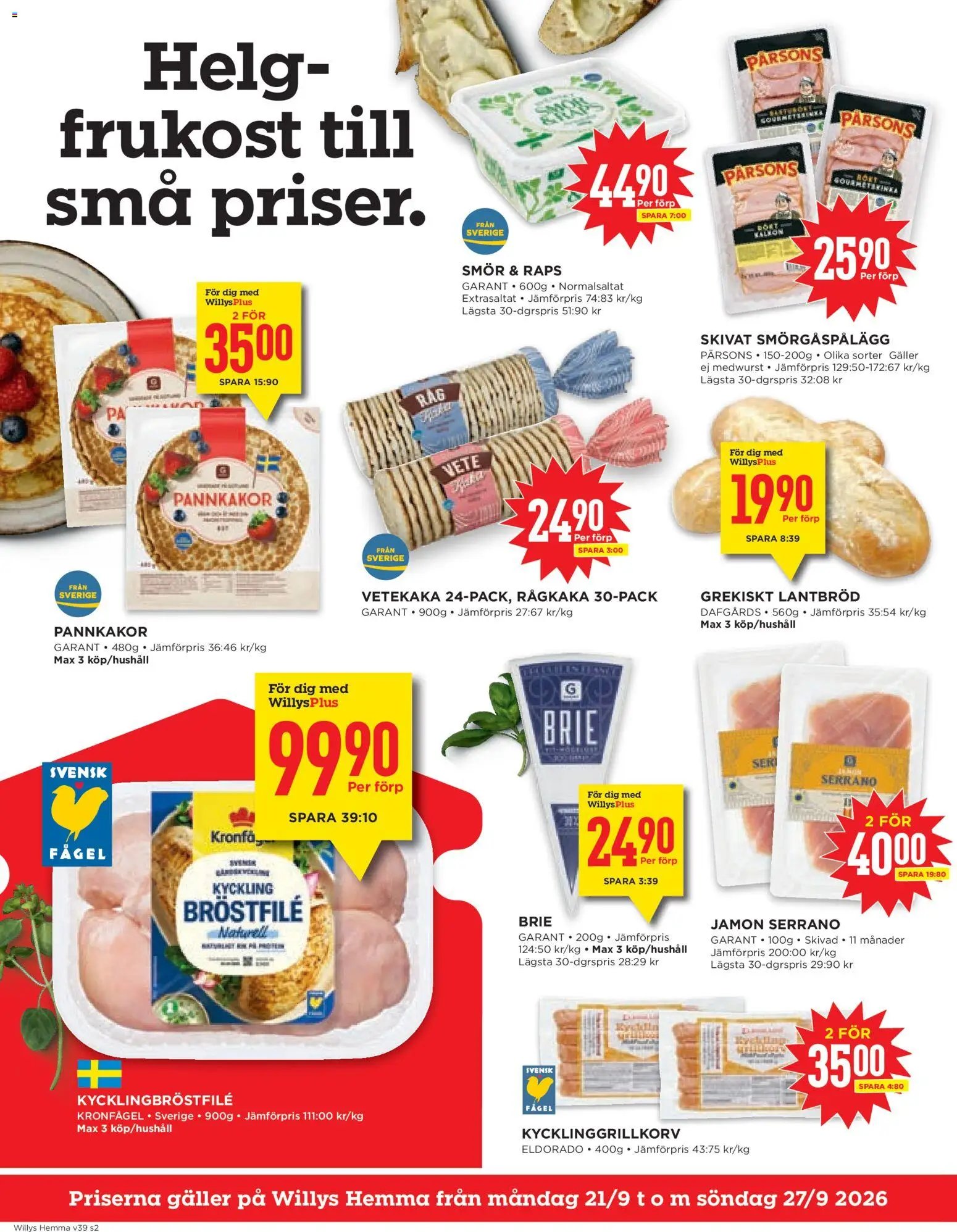 Willys erbjudanden Hemma