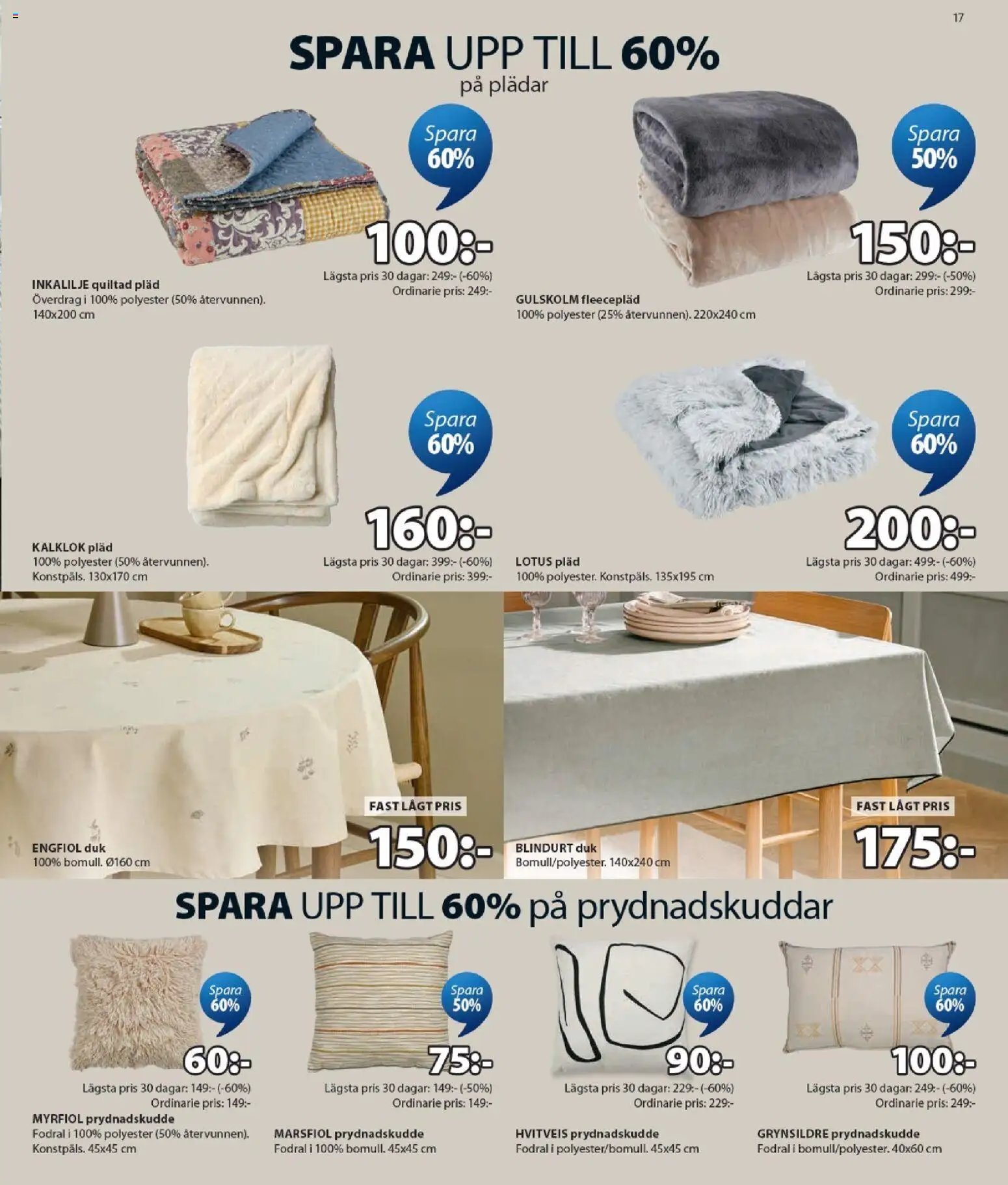 JYSK erbjudanden