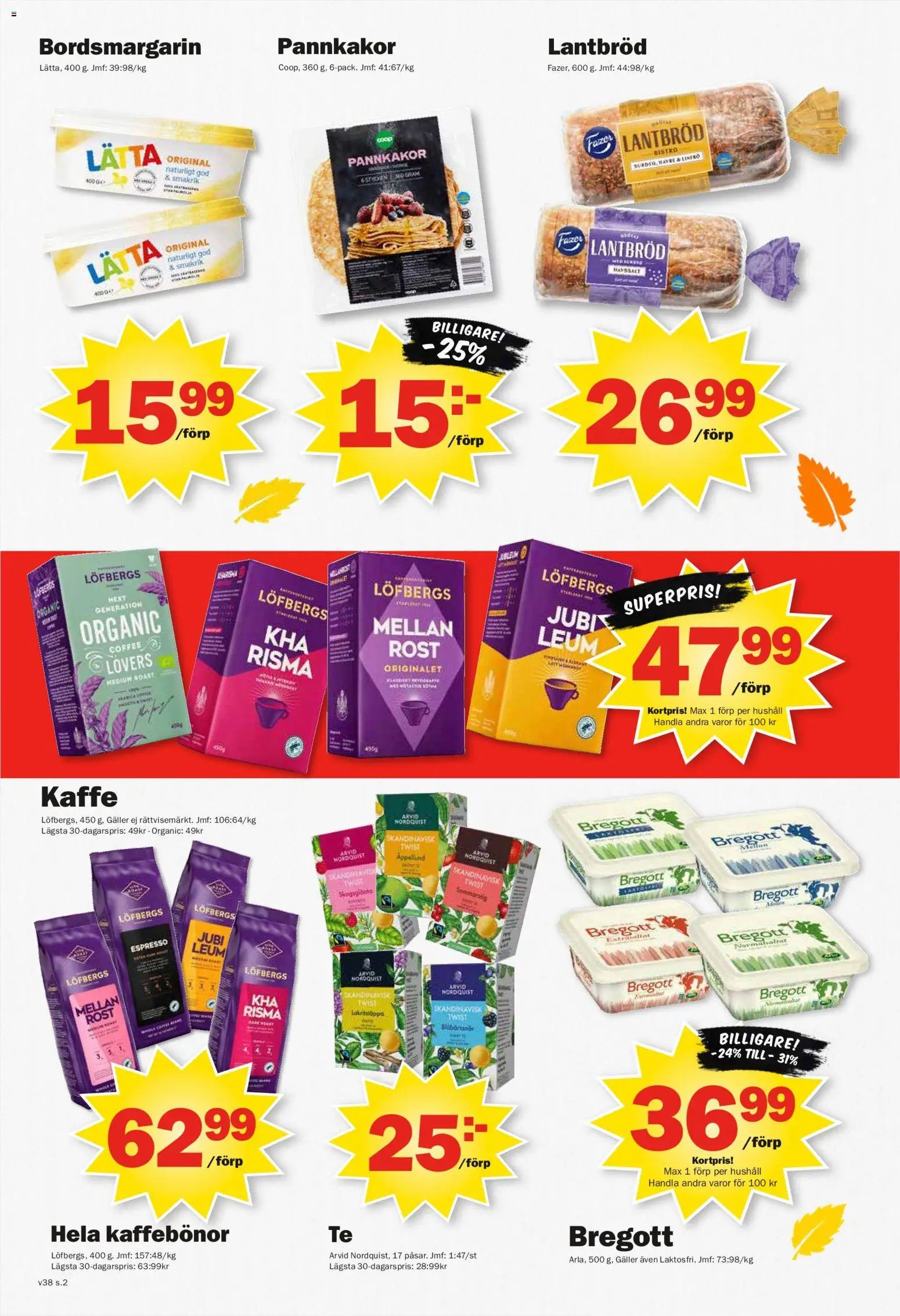 Pekås erbjudanden