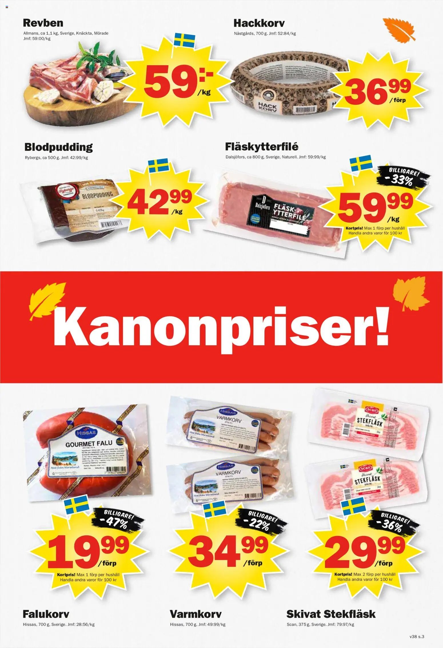 Pekås erbjudanden