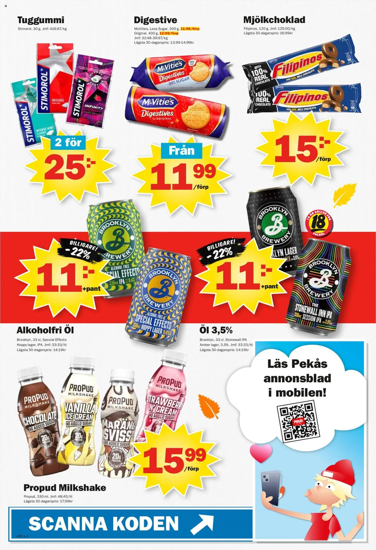 Pekås erbjudanden