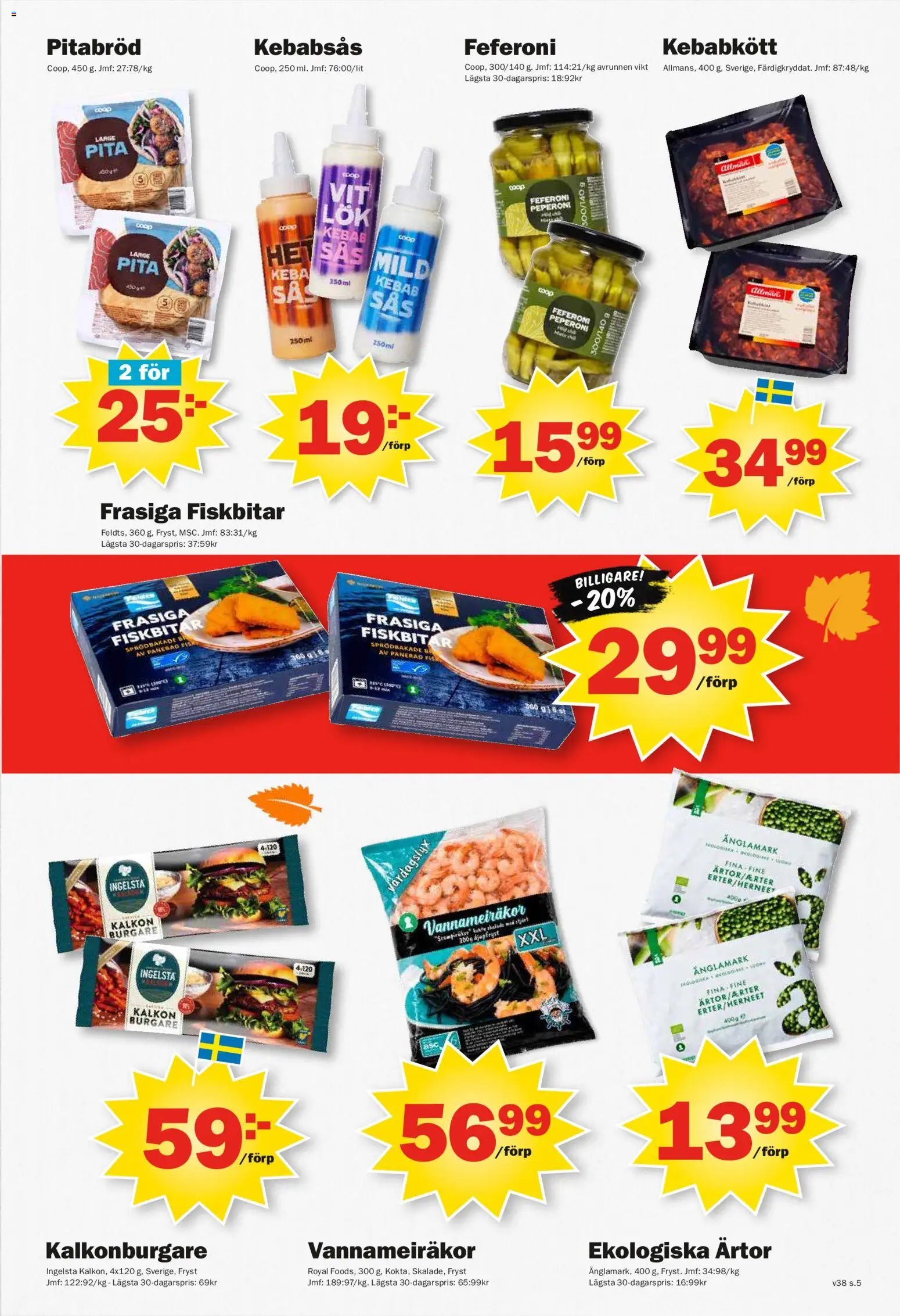 Pekås erbjudanden