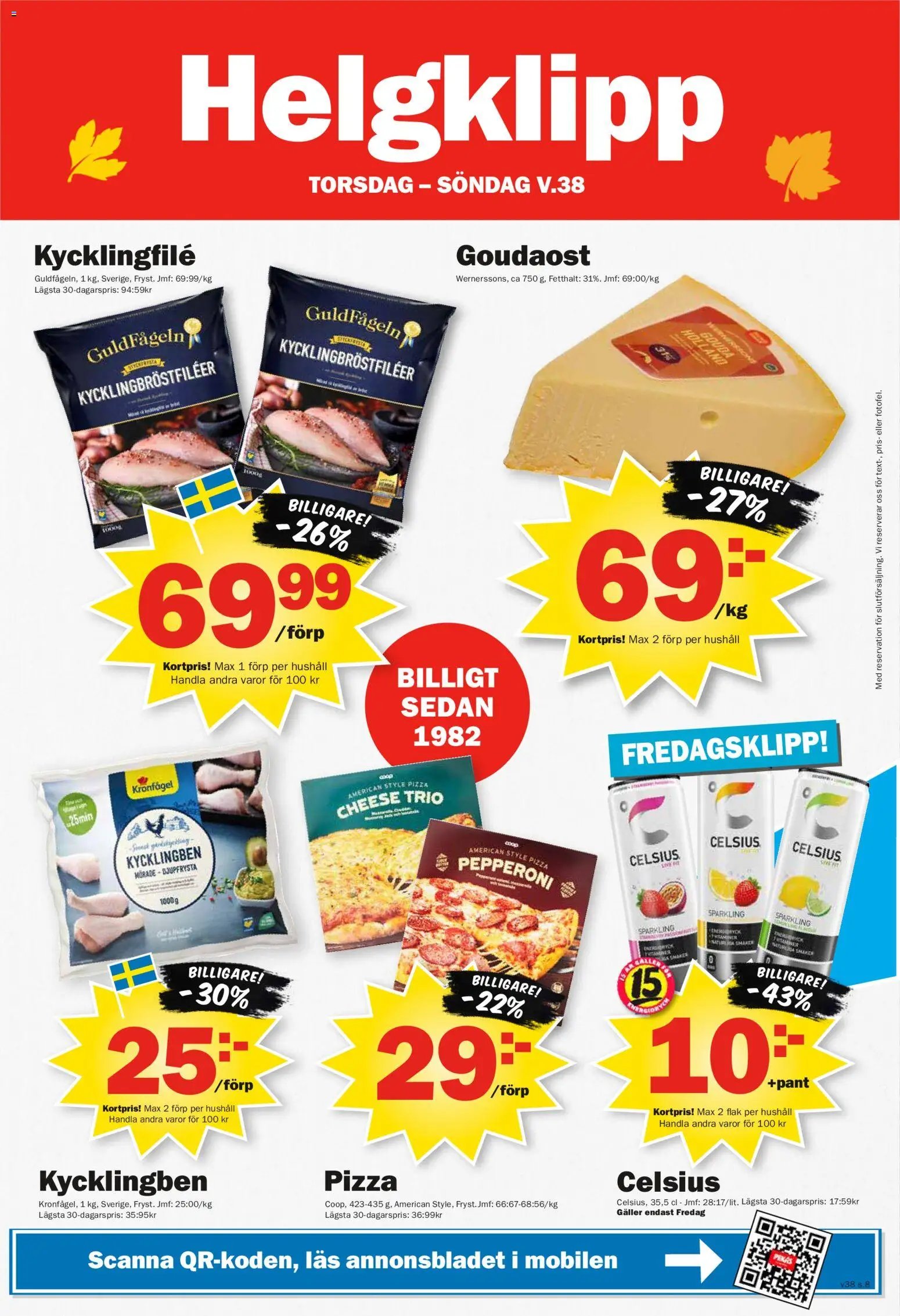 Pekås erbjudanden