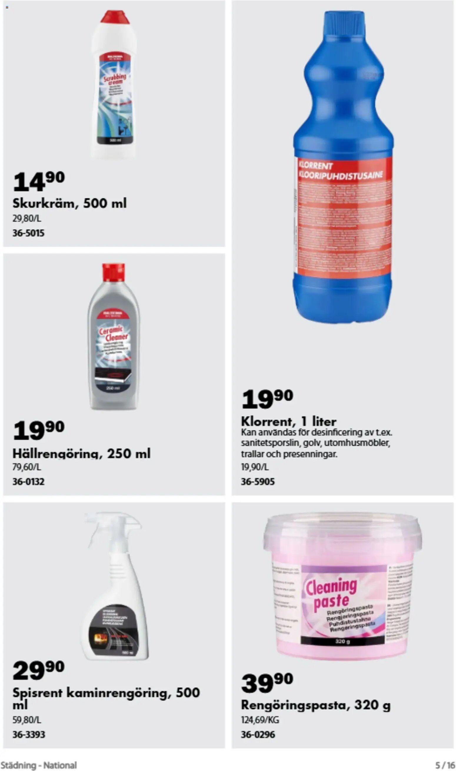 Biltema erbjudanden städning