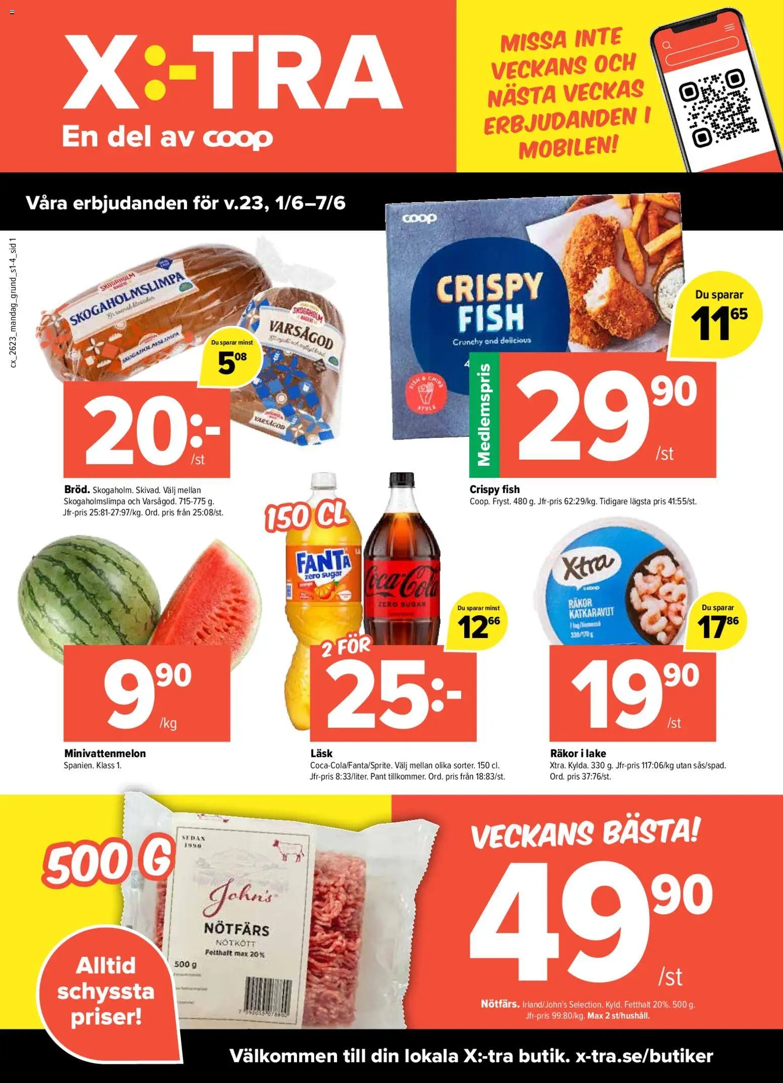 Coop X:-TRA erbjudanden