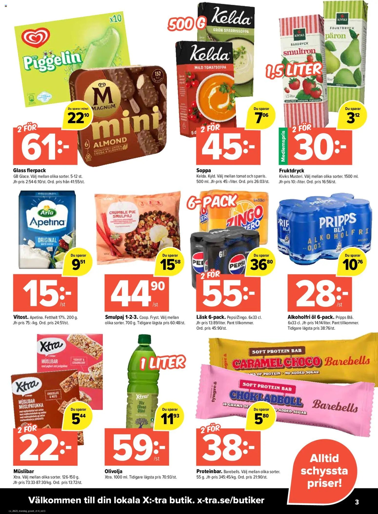 Coop X:-TRA erbjudanden