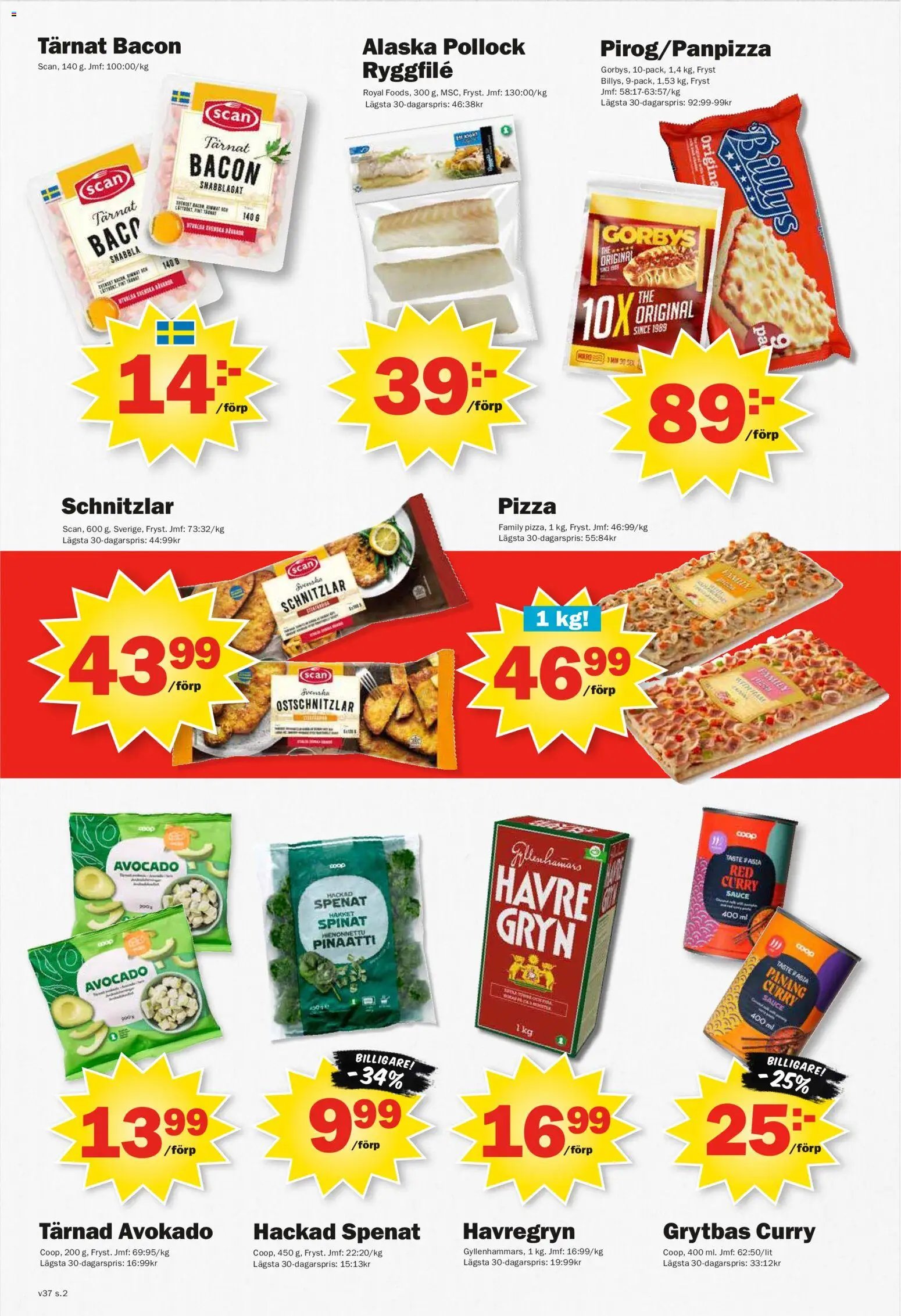 Pekås erbjudanden