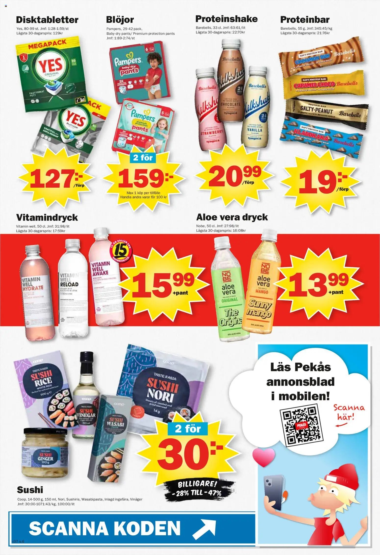 Pekås erbjudanden