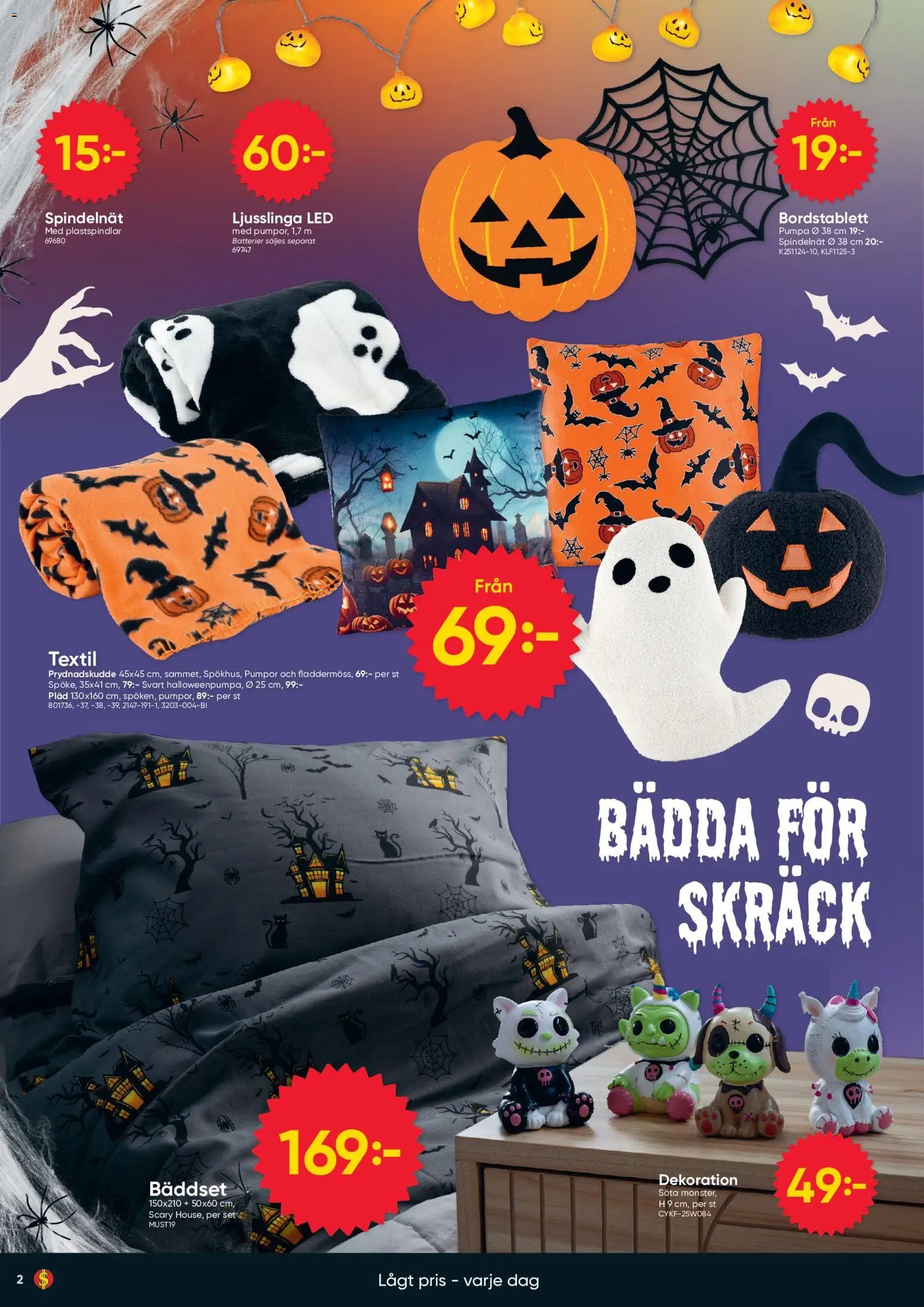 Dollar Store Halloweenblad