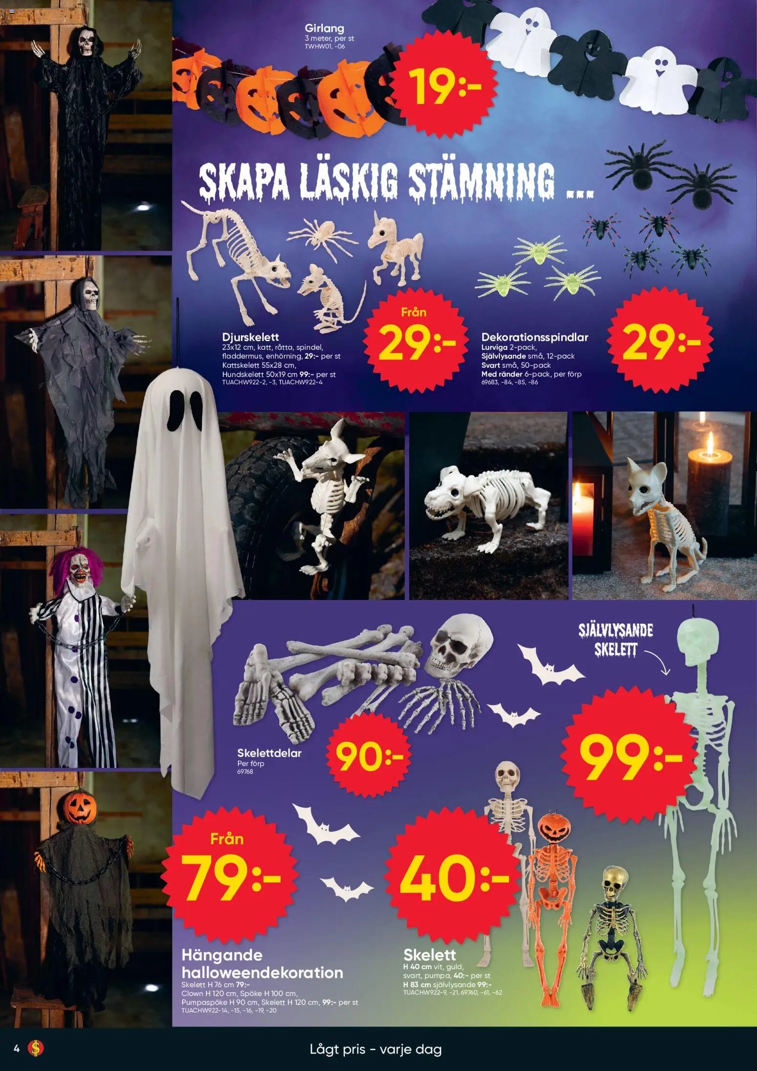 Dollar Store Halloweenblad