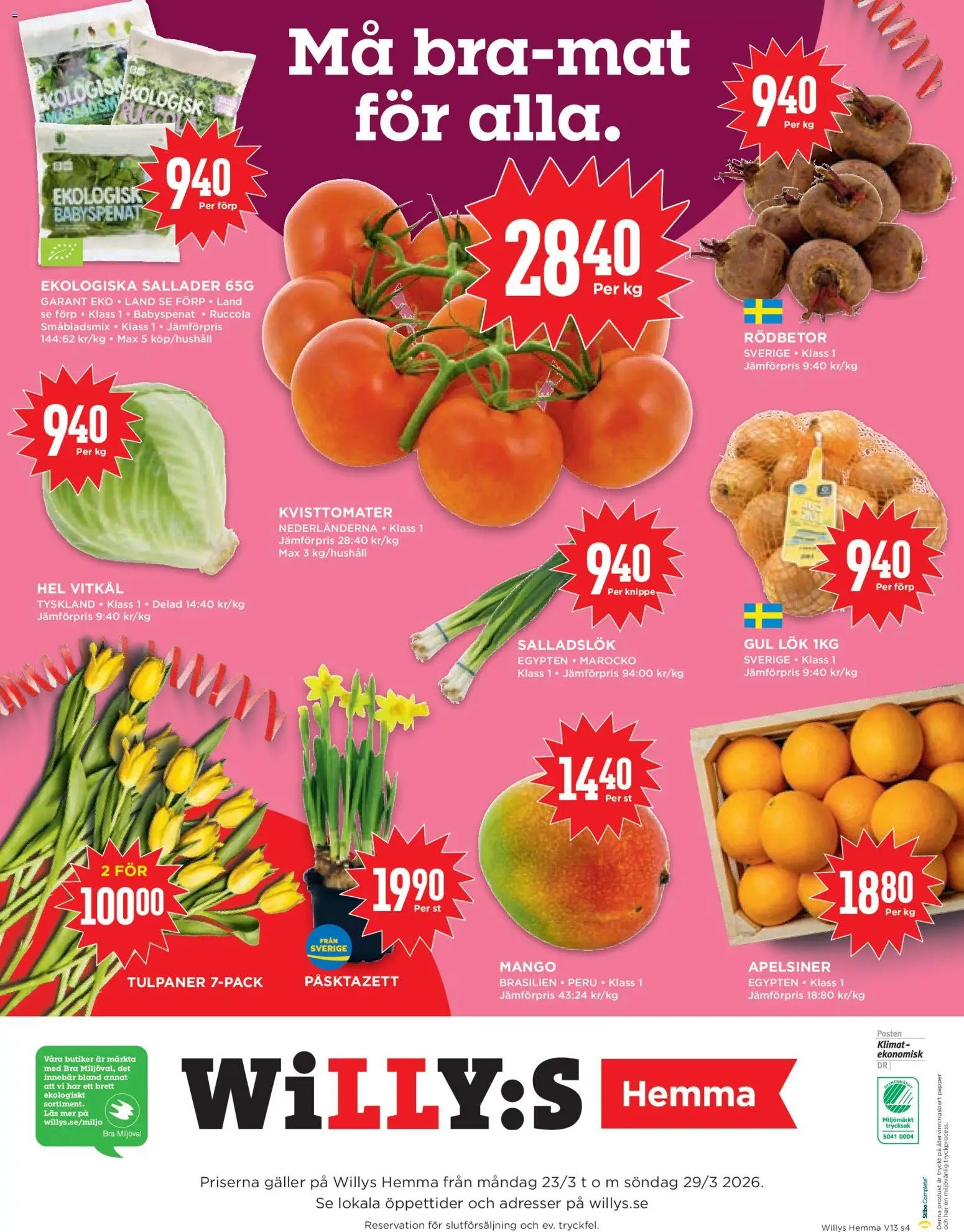 Willys erbjudanden Hemma