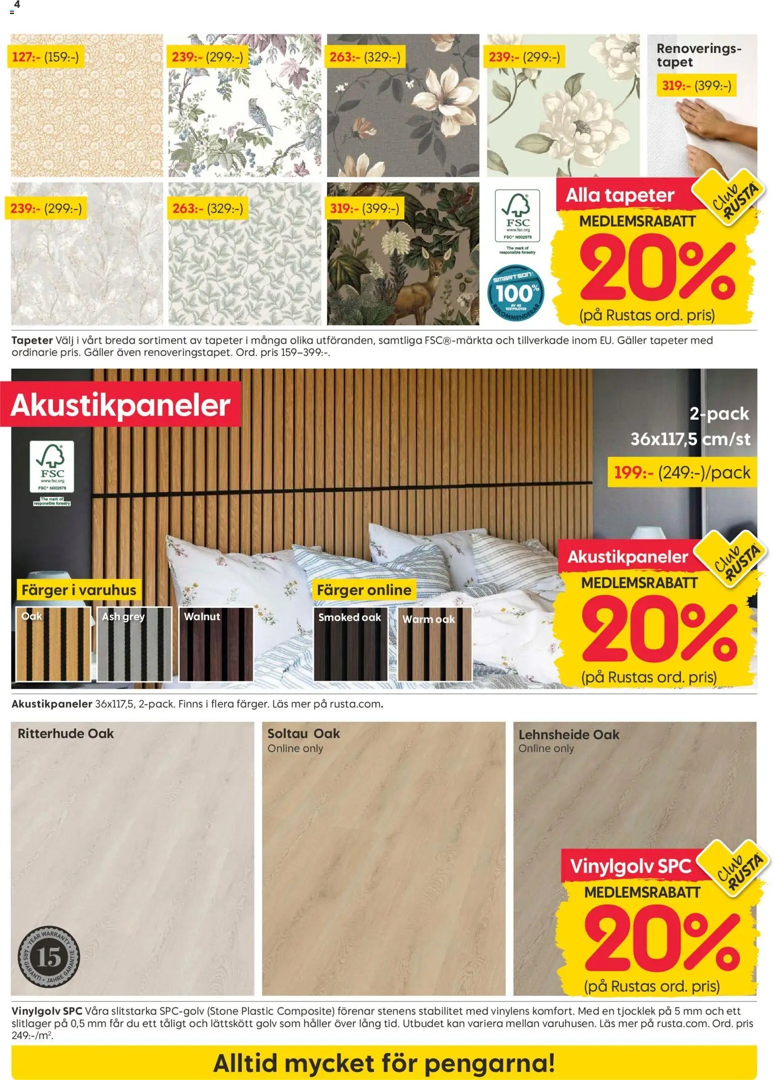 Rusta erbjudanden
