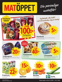 Matöppet erbjudanden