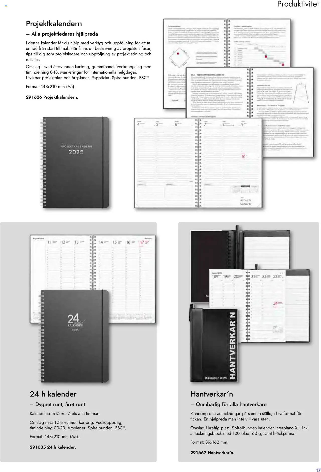 Lyreco - Almanackor och kalendrar 2025