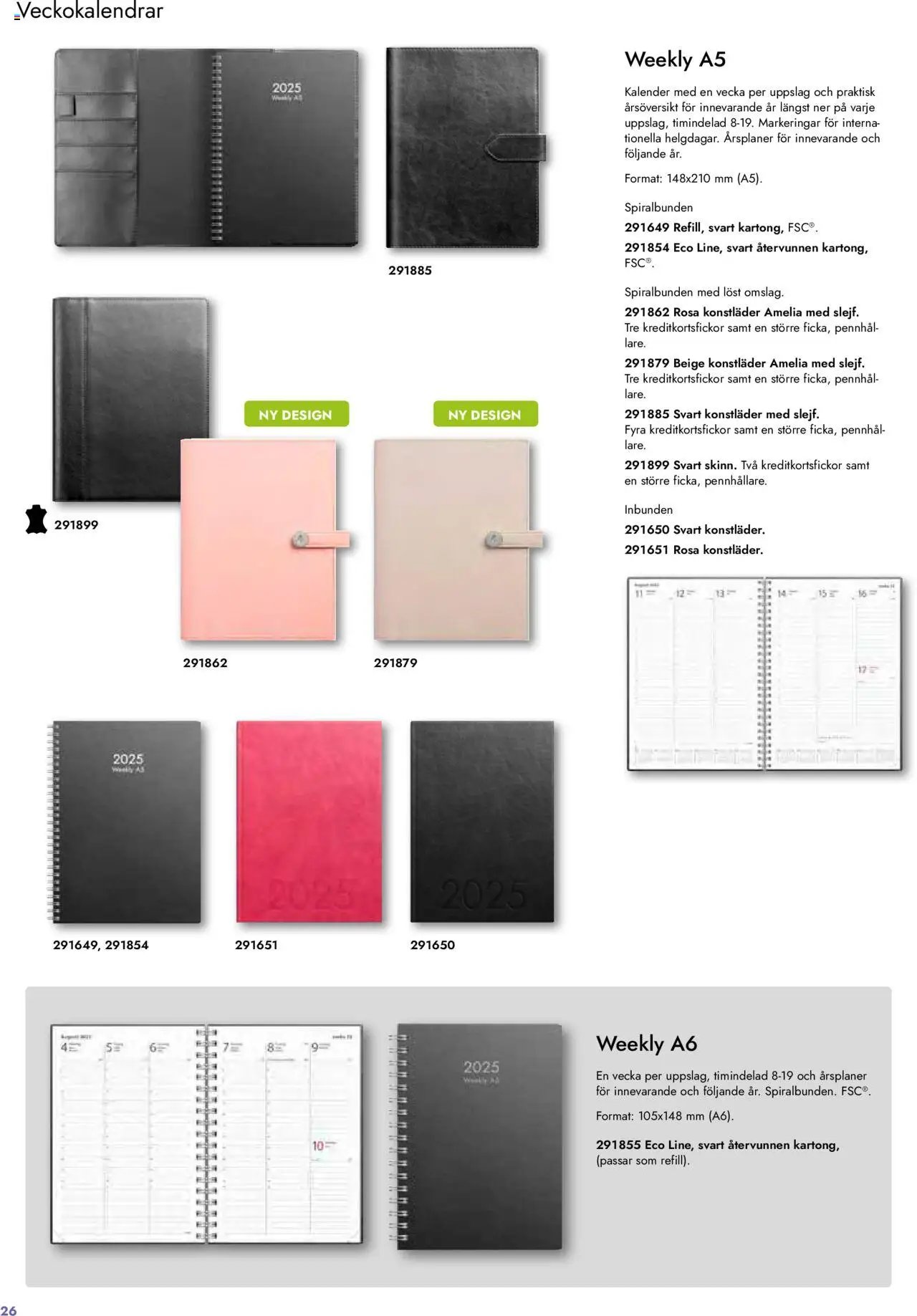 Lyreco - Almanackor och kalendrar 2025