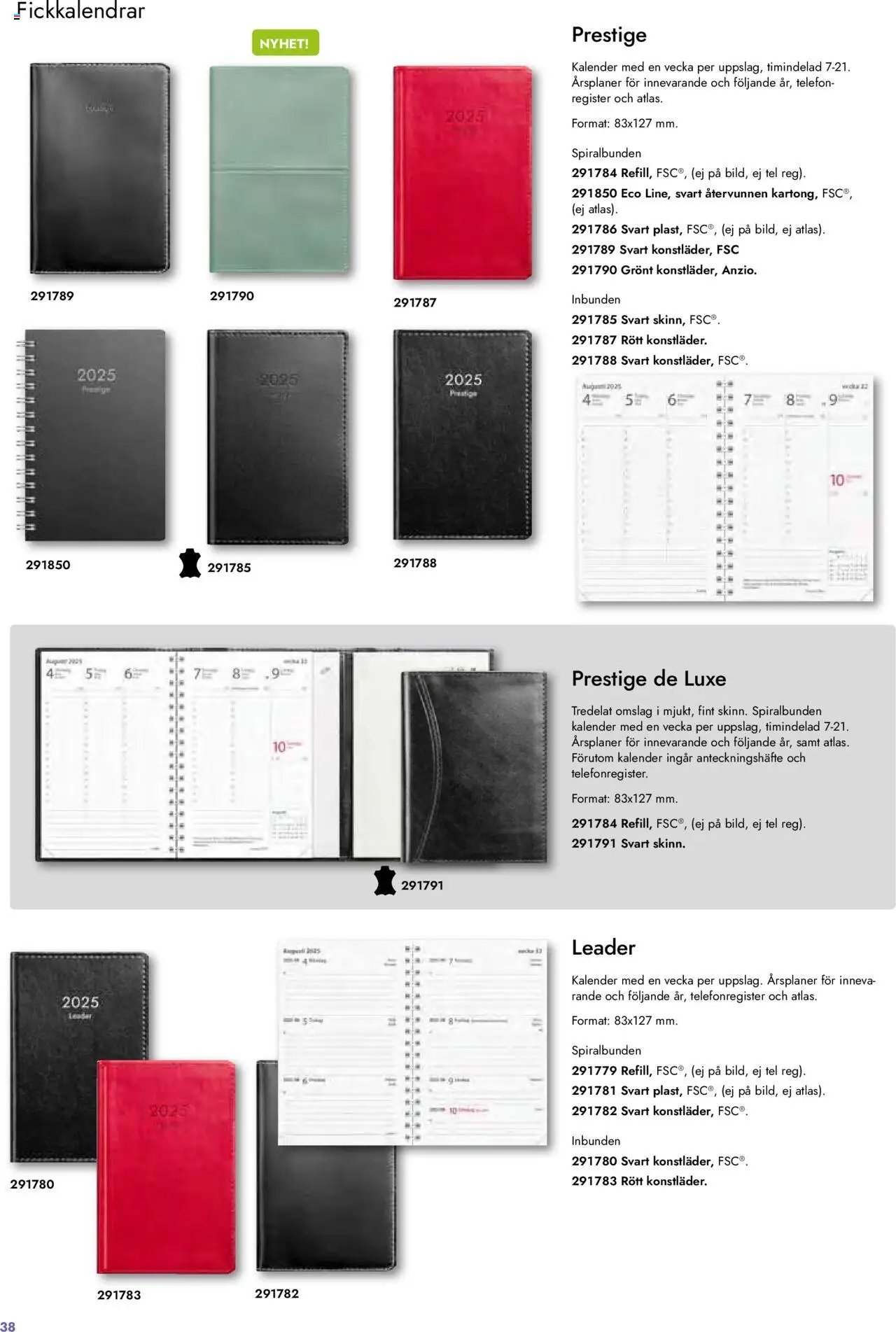 Lyreco - Almanackor och kalendrar 2025