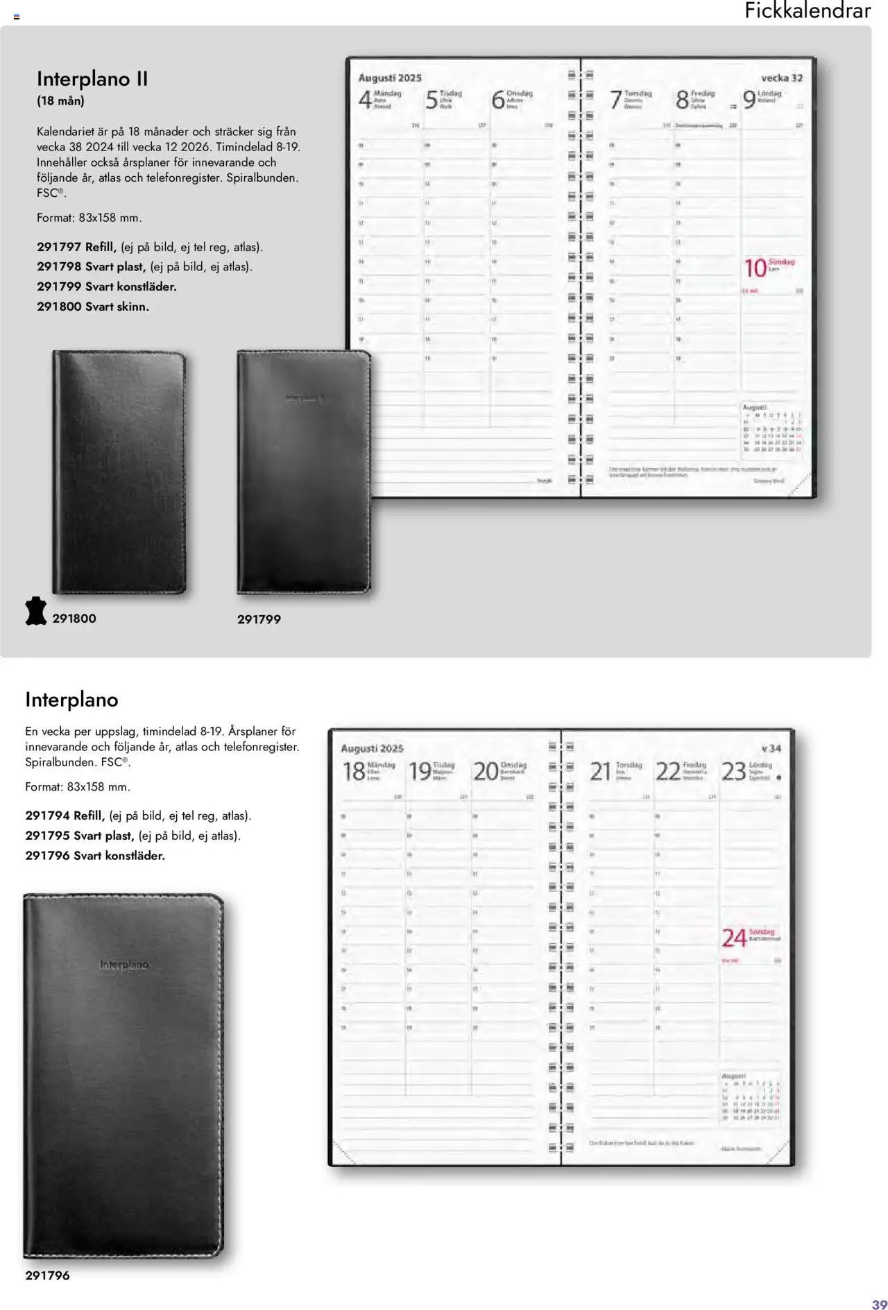 Lyreco - Almanackor och kalendrar 2025