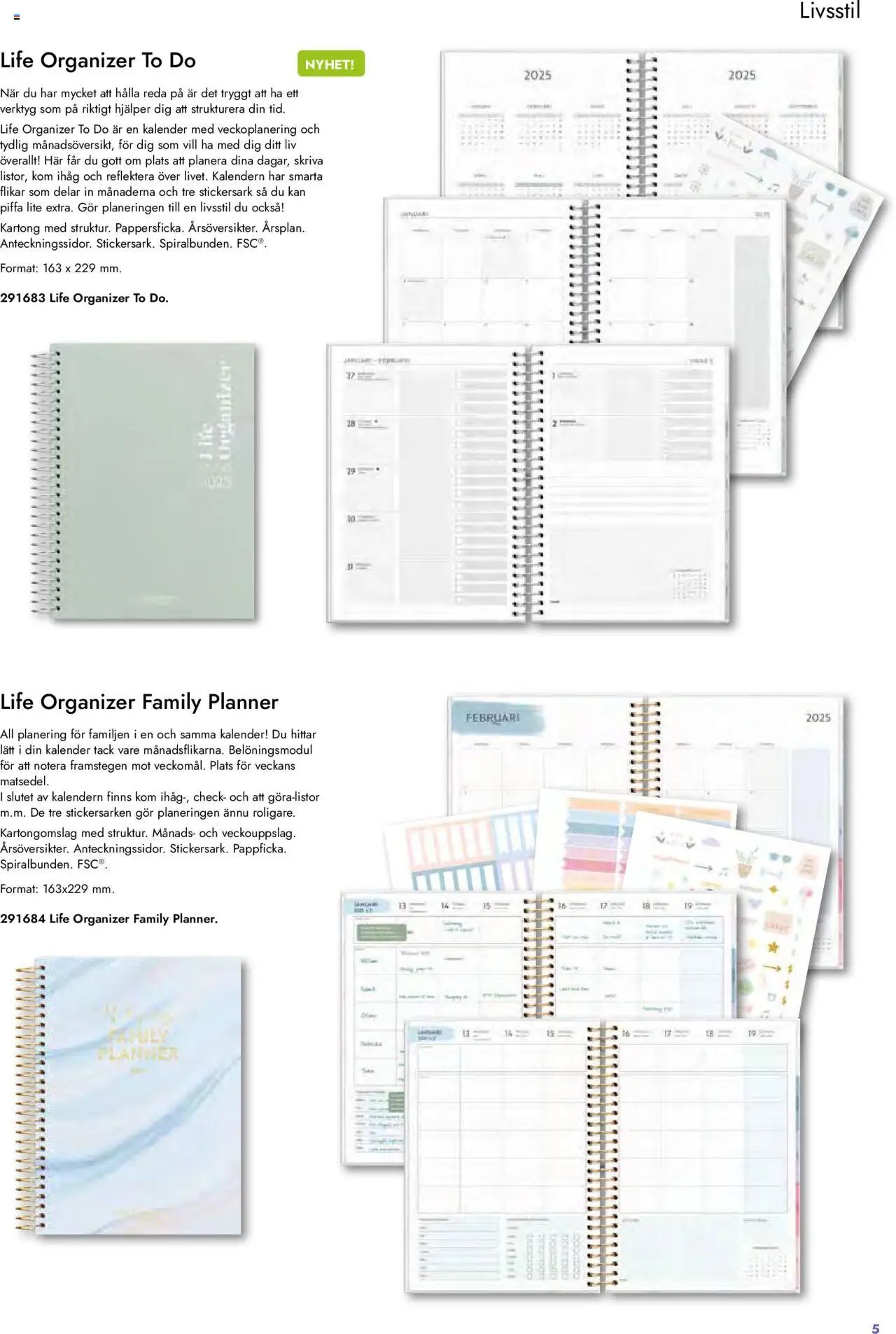 Lyreco - Almanackor och kalendrar 2025