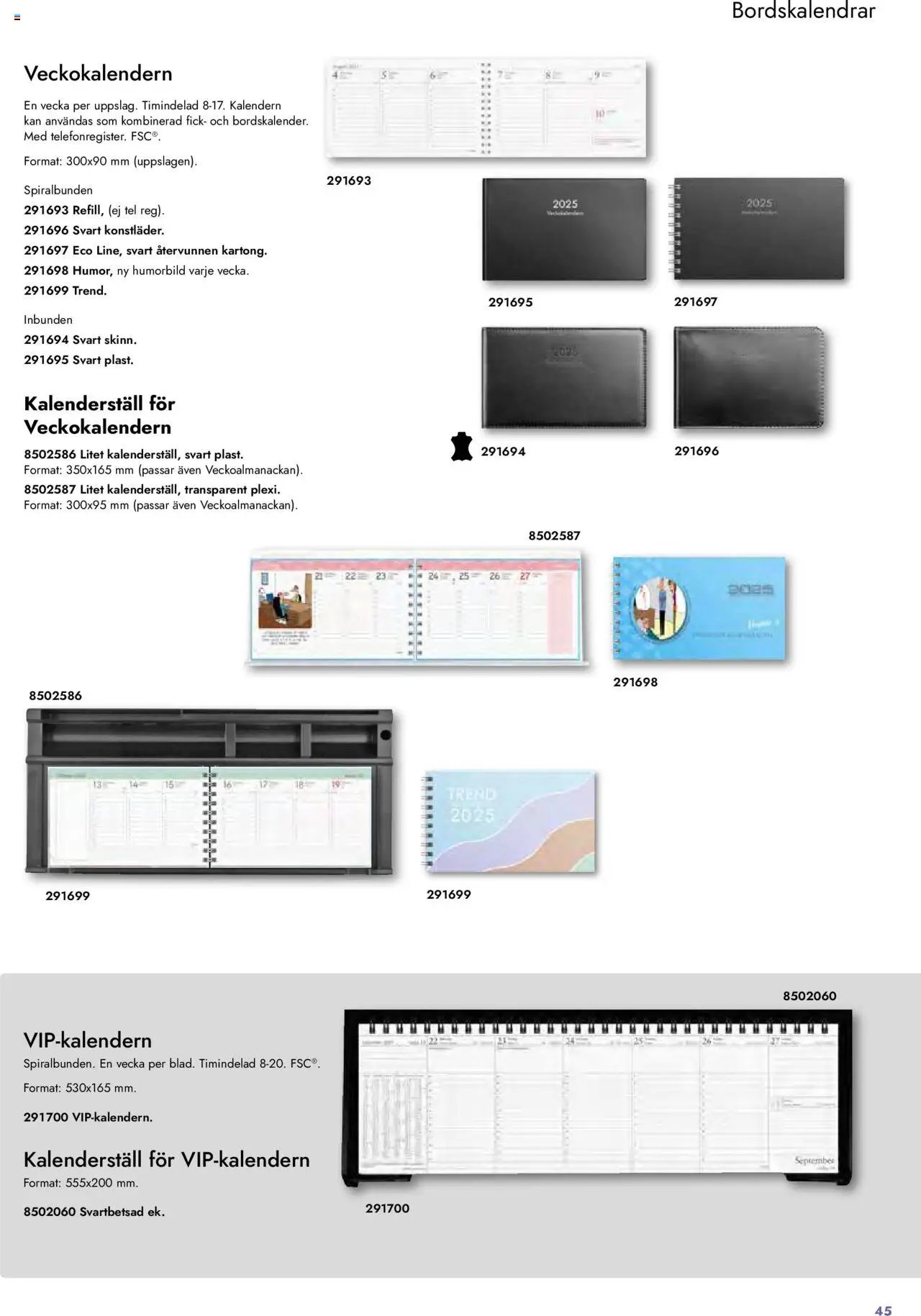 Lyreco - Almanackor och kalendrar 2025