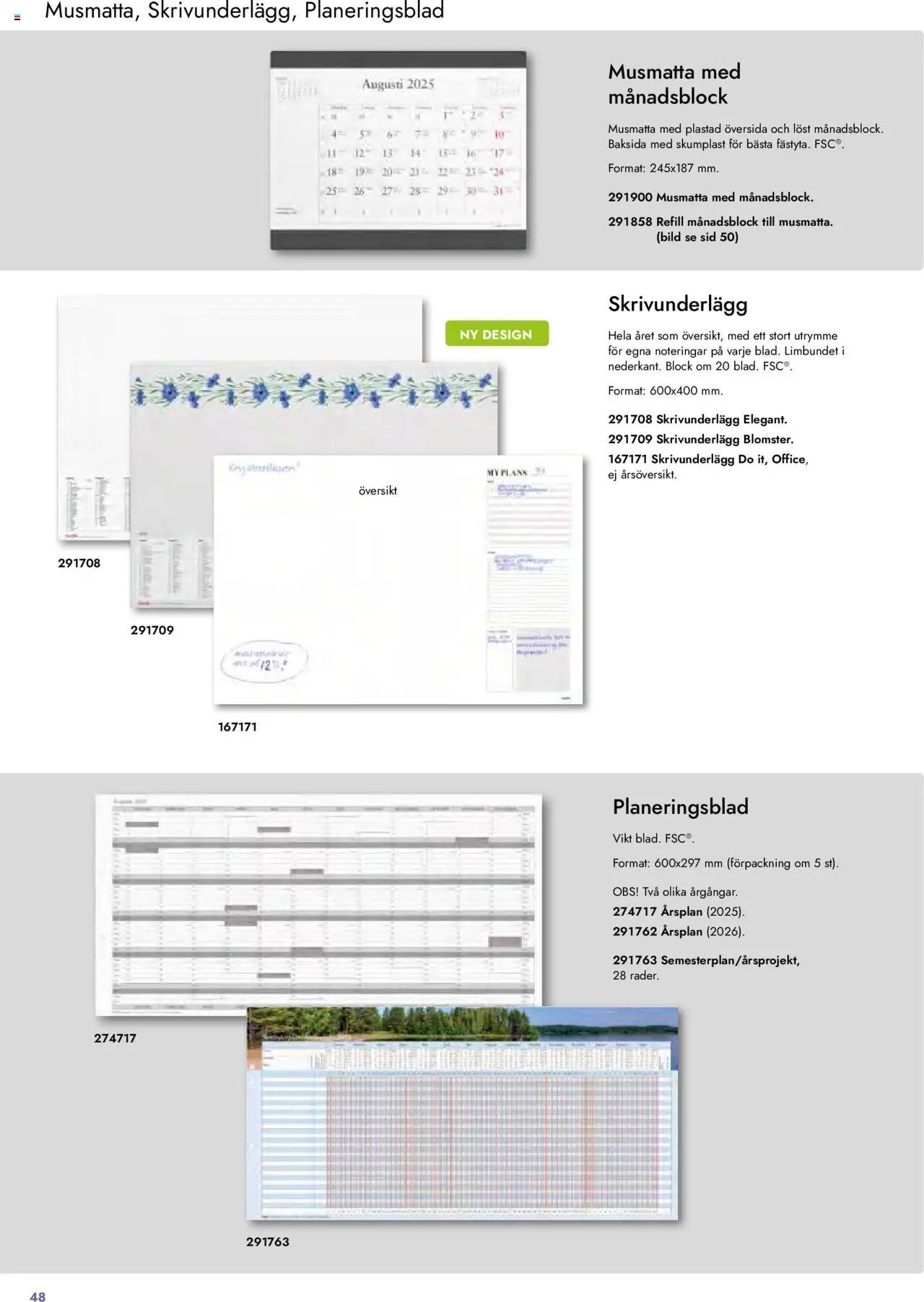 Lyreco - Almanackor och kalendrar 2025