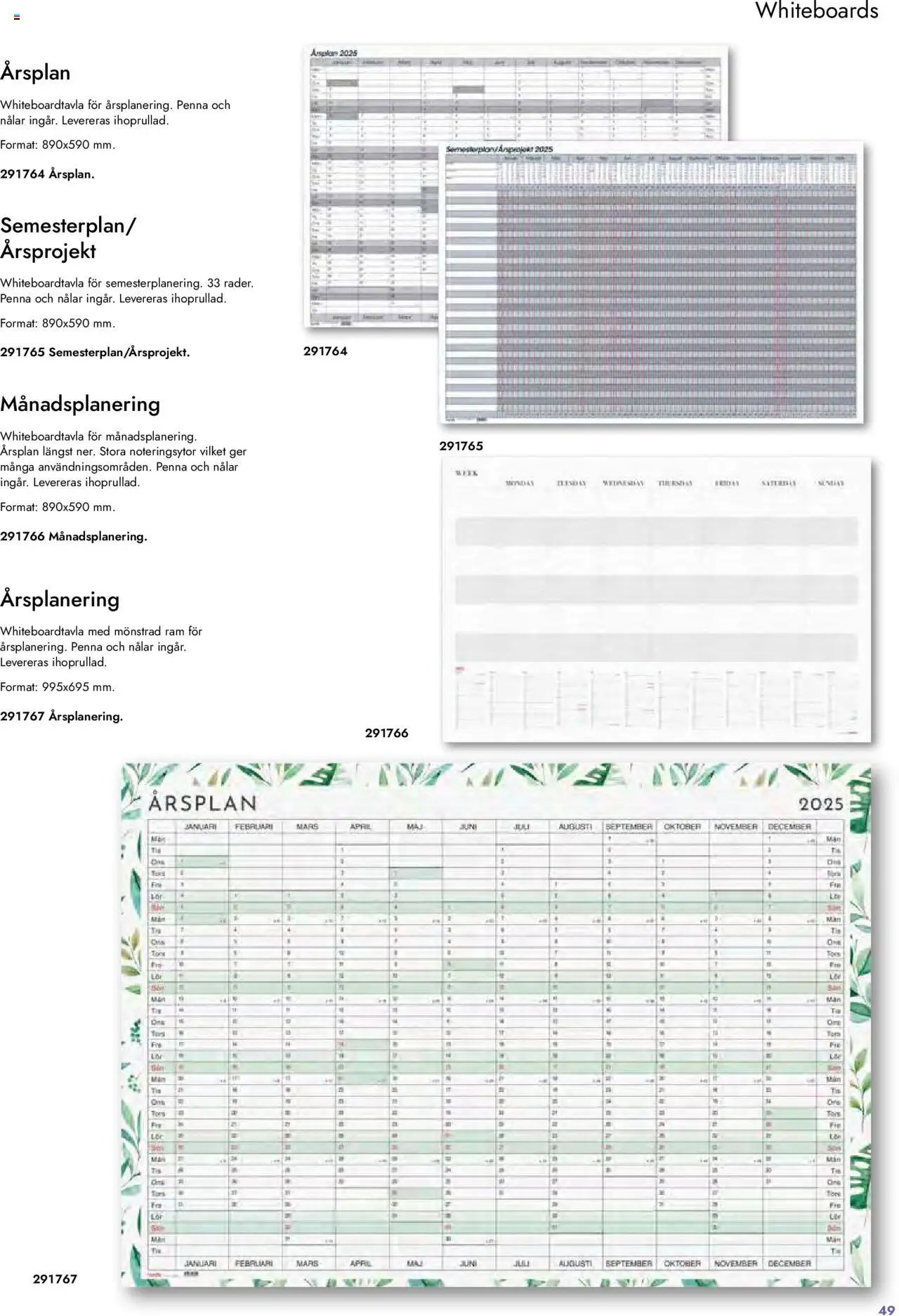 Lyreco - Almanackor och kalendrar 2025