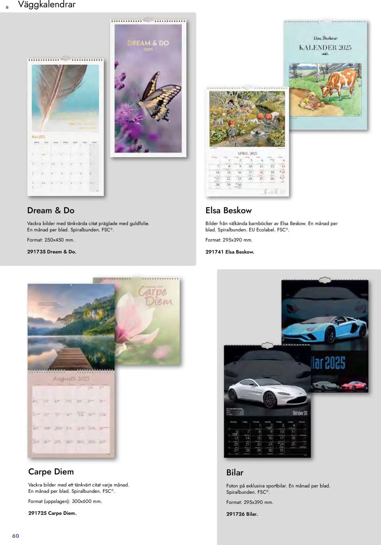 Lyreco - Almanackor och kalendrar 2025